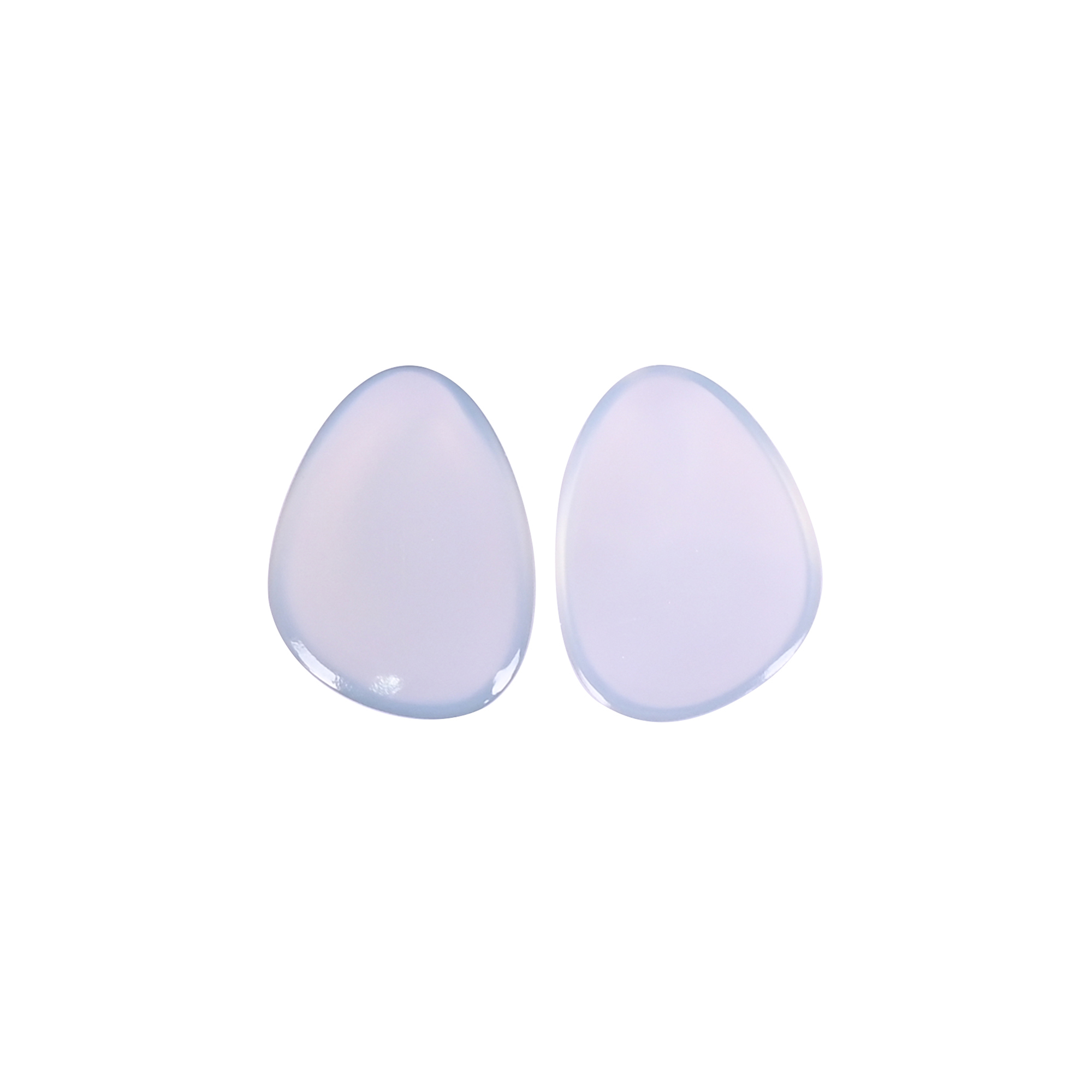 Natural  Chalcedony 59 Carat  1 Pair Weight  14x10mm Fancy Shape Loose Gemstone