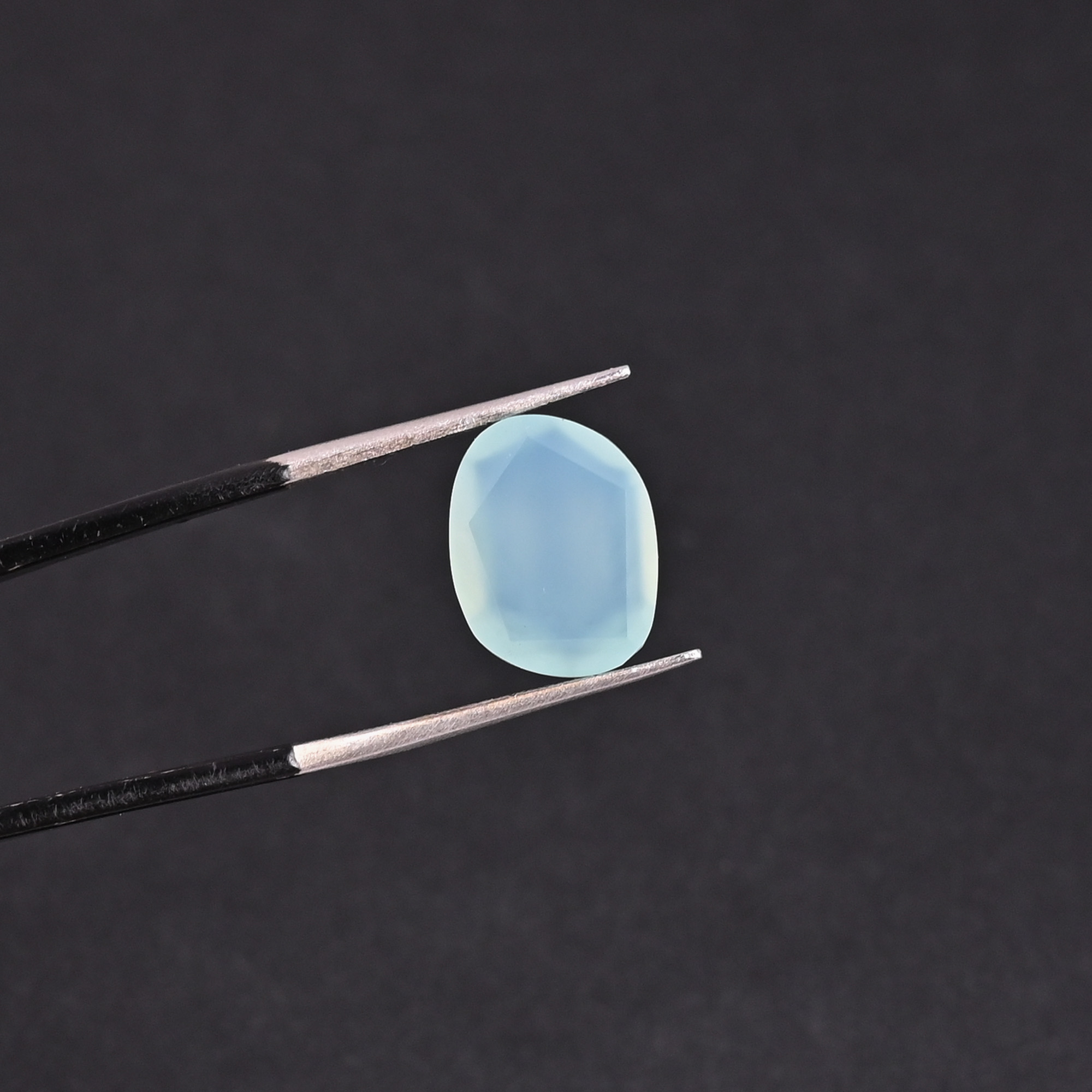 Natural Chalcedony 33 Carat 11x10mm  Fancy Shape Loose Gemstone