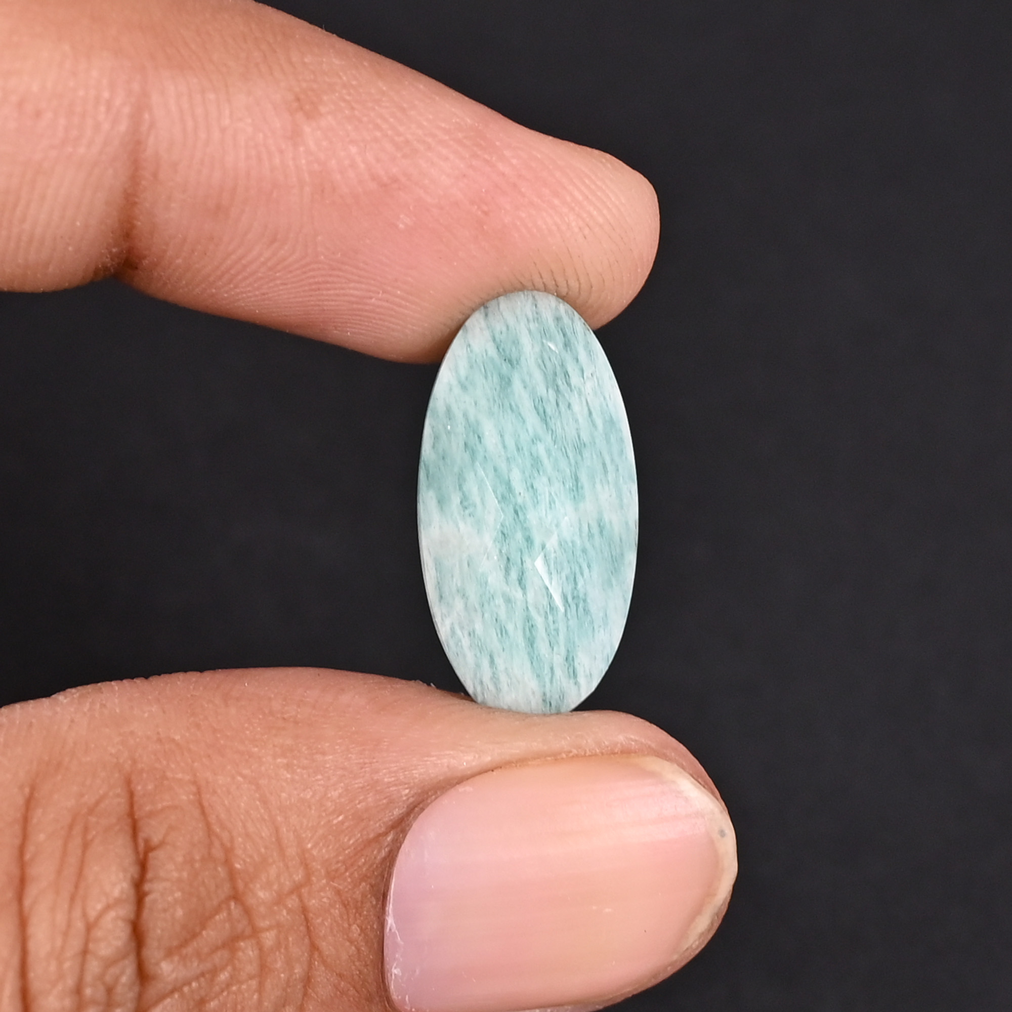 Natural Amazonite 167 Carat  1 Pair Weight  19x10mm Oval Shape Loose Gemstone