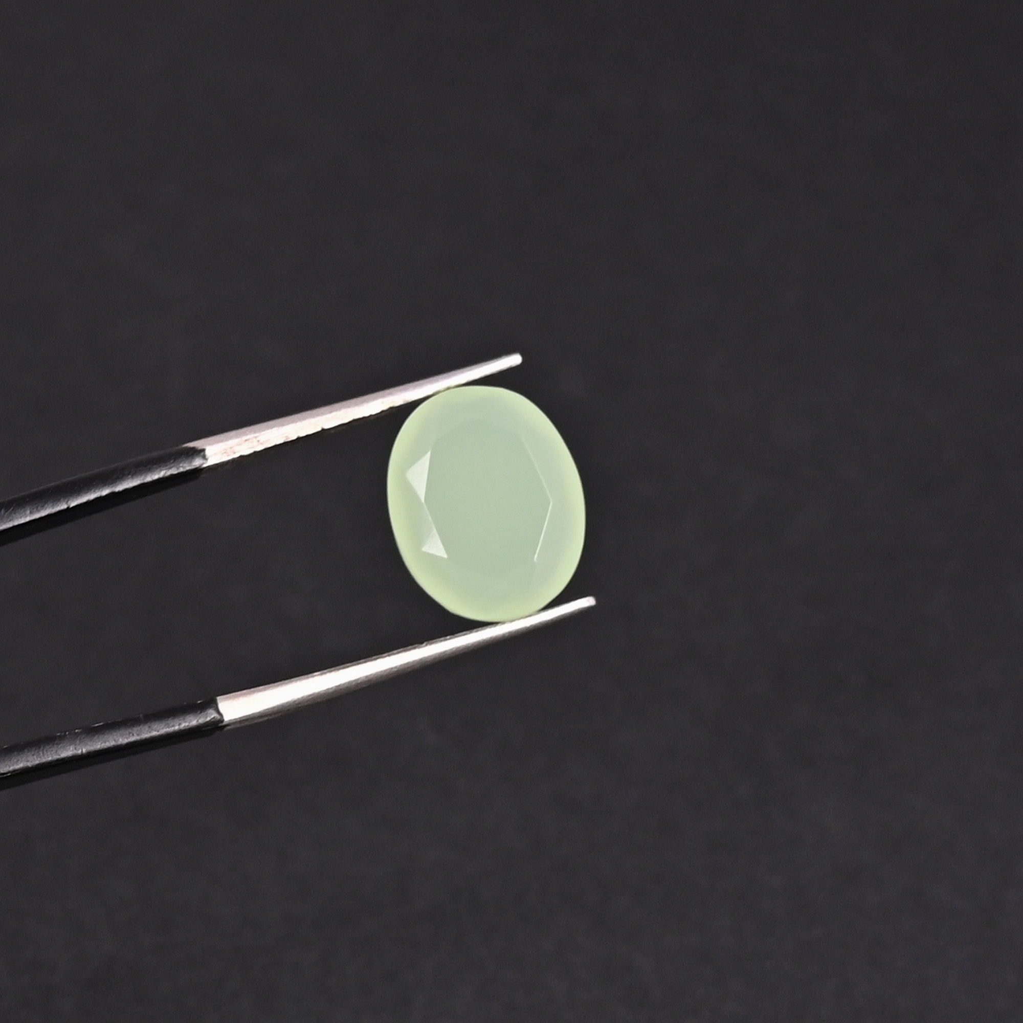 Green Chalcedony 62 Carat  1 Pair Weight  11x9mm Oval Shape Loose Gemstone