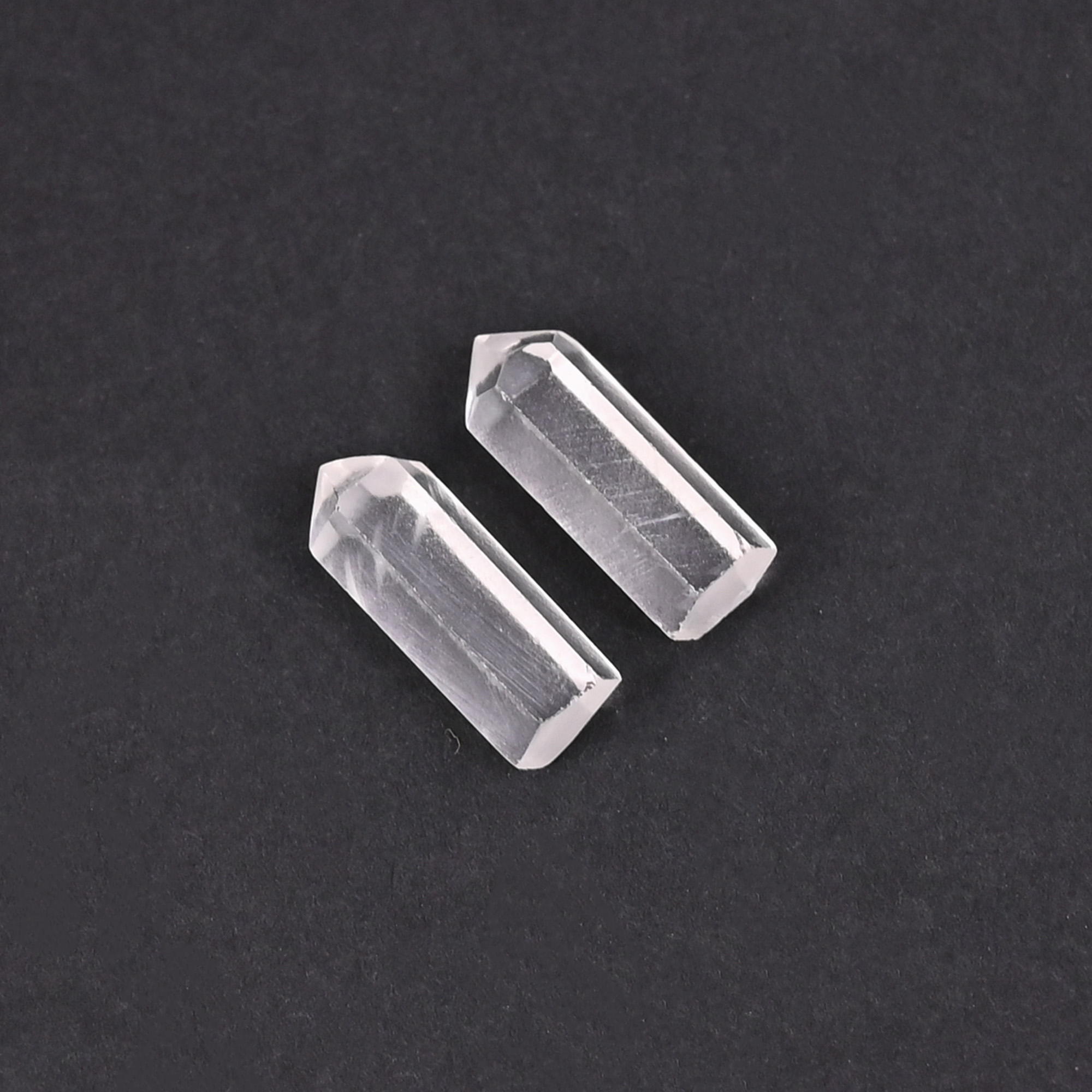 Natural Crystal 79 Carat 1 Pair Weight  19x6mm Pencil Shape Loose Gemstone