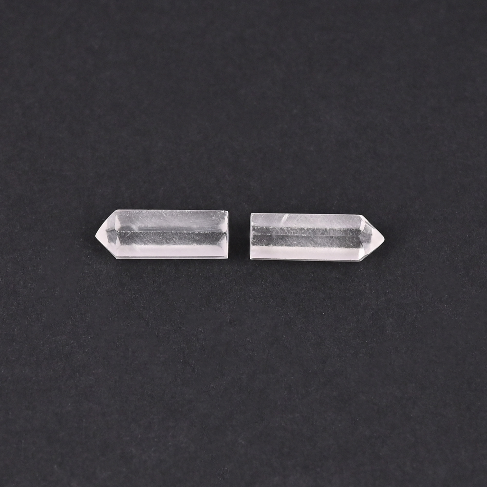 Natural Crystal 79 Carat 1 Pair Weight  19x6mm Pencil Shape Loose Gemstone