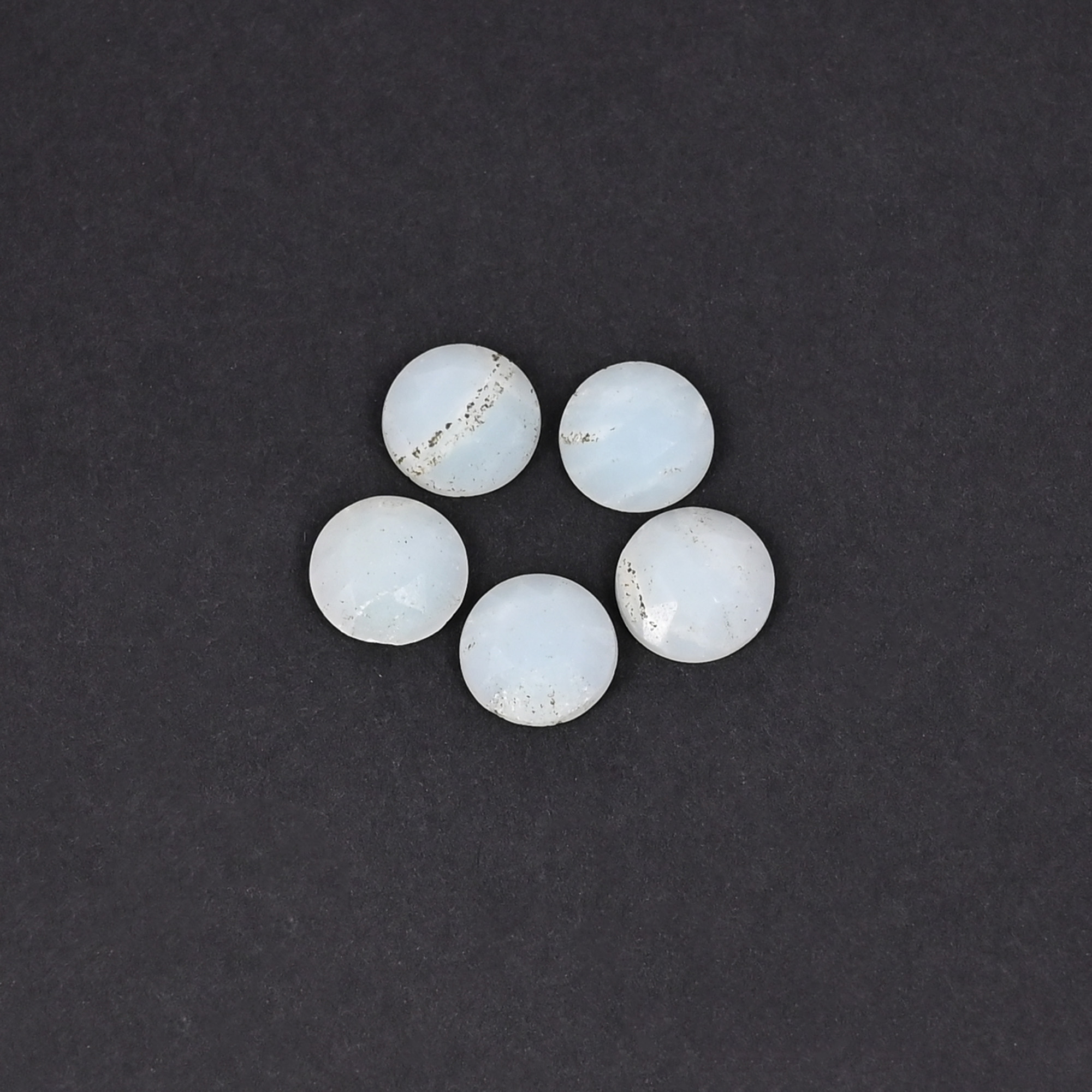 Natural Chrysoprase 66 Carat 5 Pcs Weight  8x8mm Round Shape Loose Gemstone