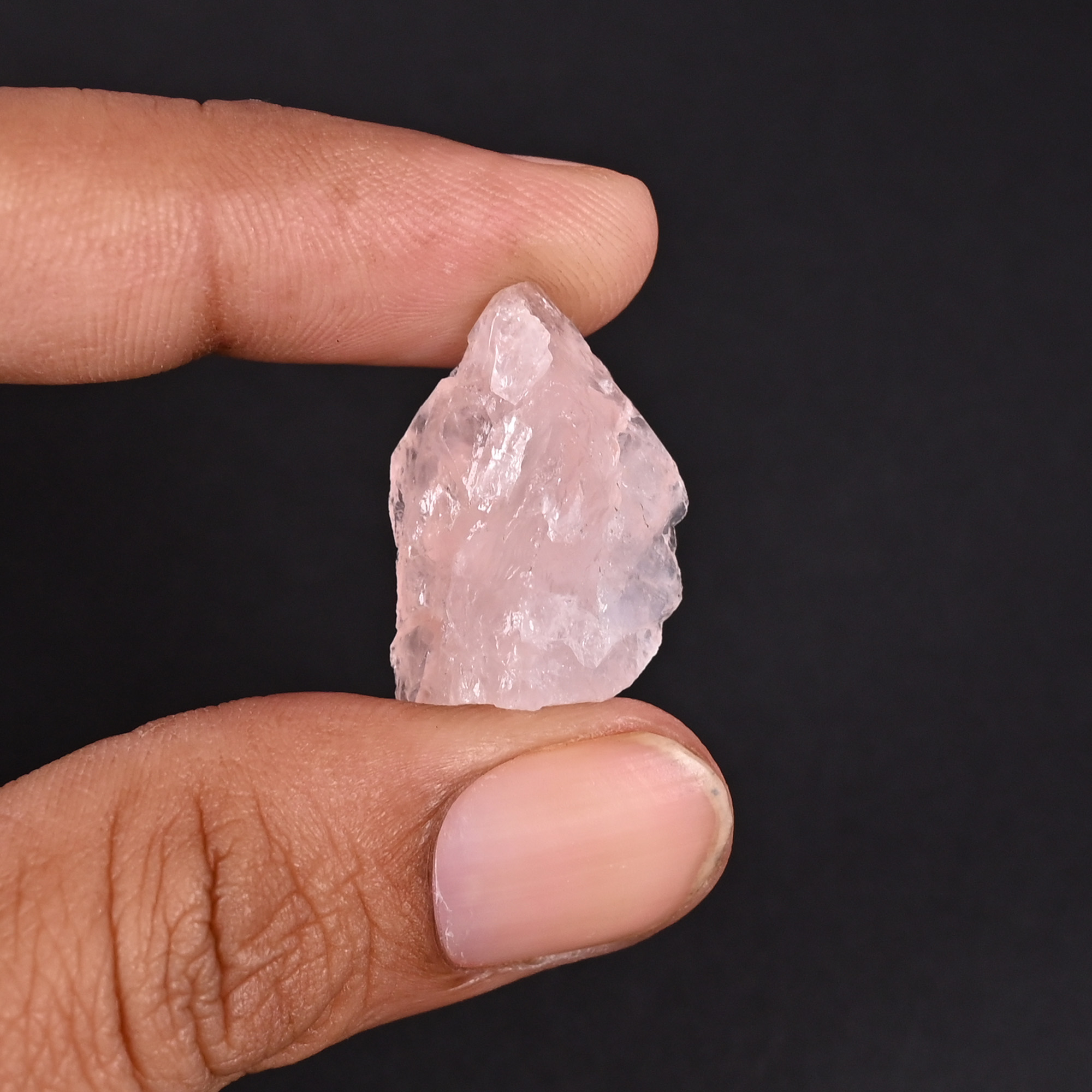 Natural Rose Quartz 219 Carat 24x16mm Uneven Shape Loose Gemstone
