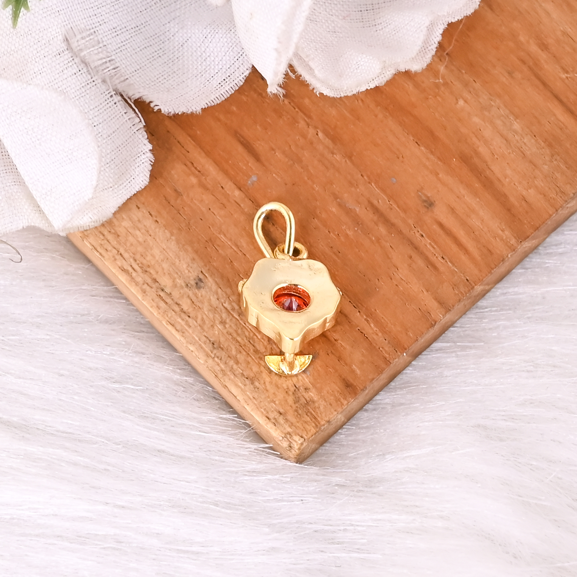 Trendy Cubic Zirconia Brass Pendant For Women