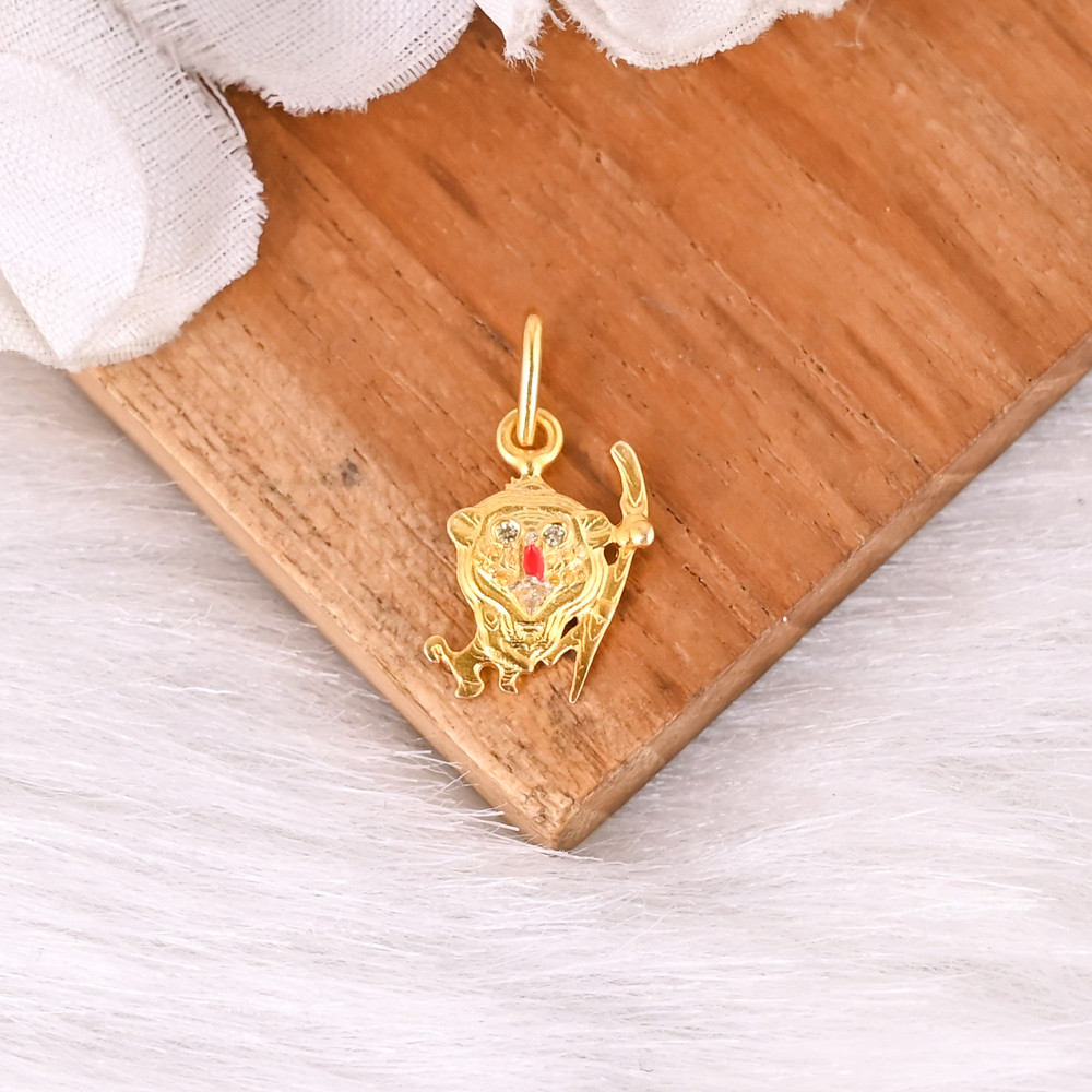 Image of Unique Tiny Brass Lion Pendant Handmade Jewelry For Women &amp; Kids