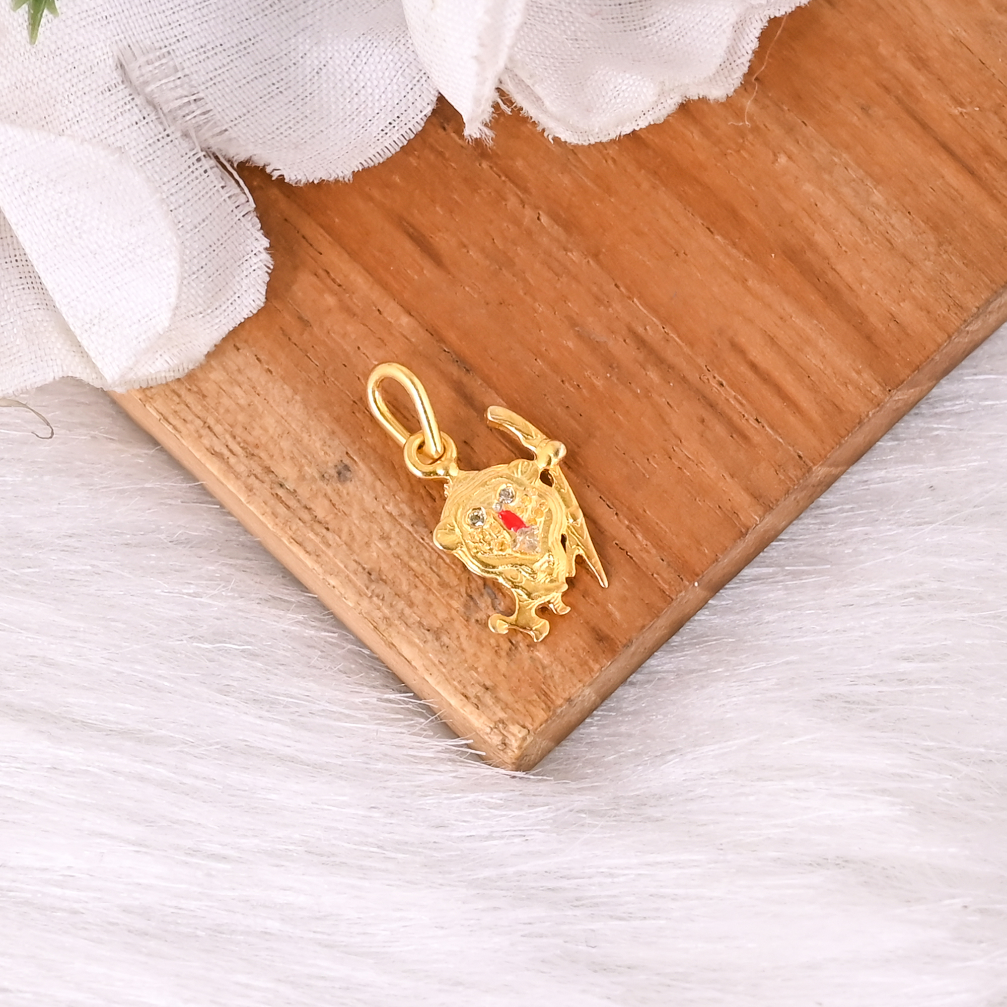 Unique Tiny Brass Lion Pendant Handmade Jewelry For Women  Kids