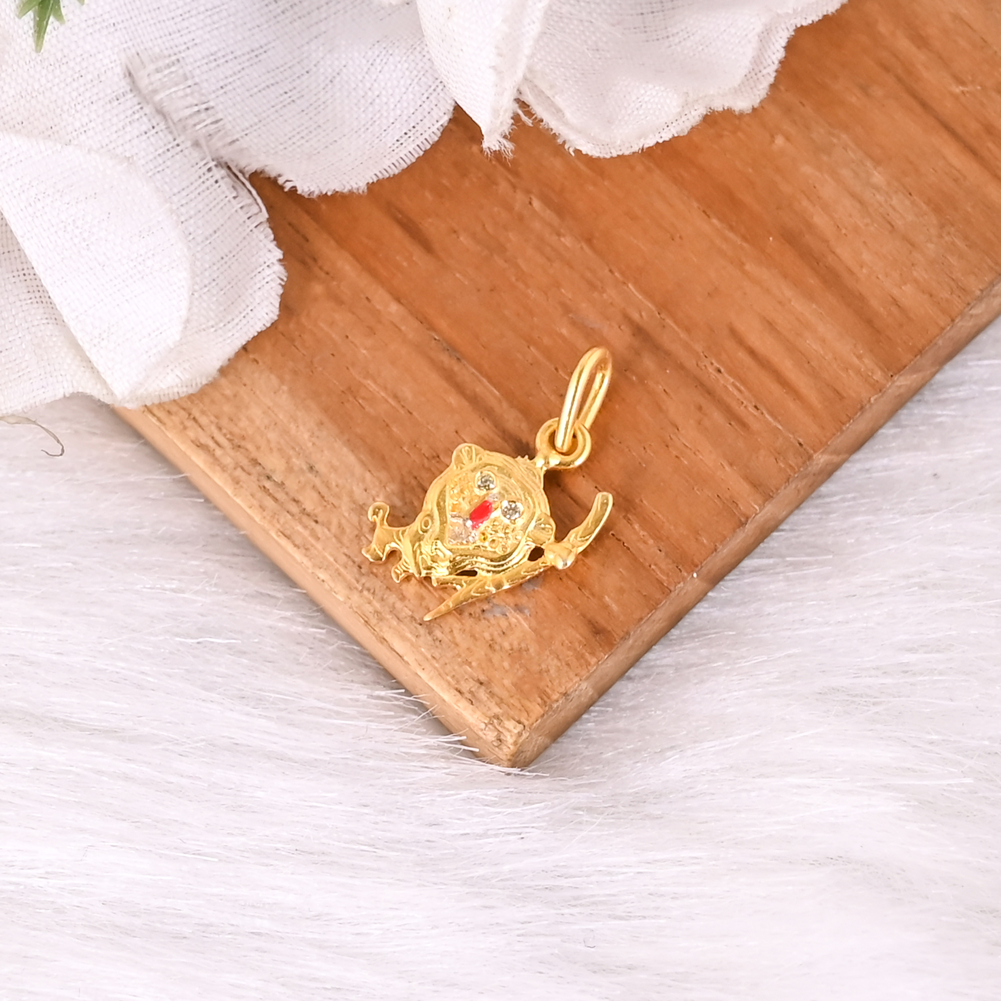 Unique Tiny Brass Lion Pendant Handmade Jewelry For Women  Kids
