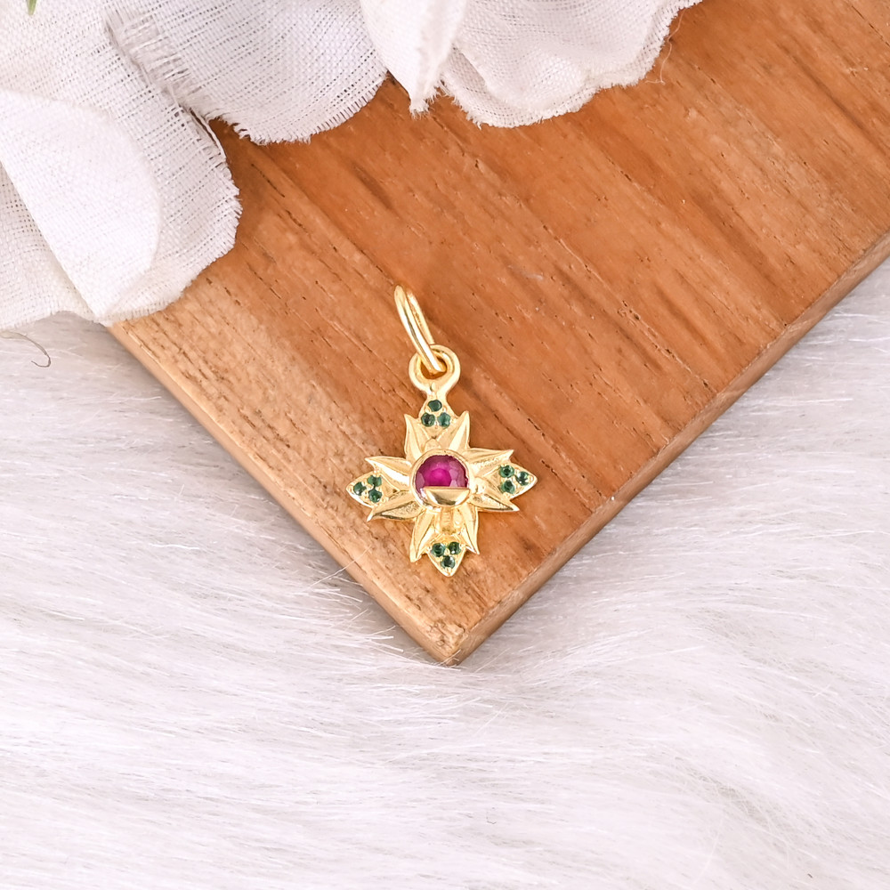 Image of Miniature Brass Star Pendant Handmade Jewelry For Gifts