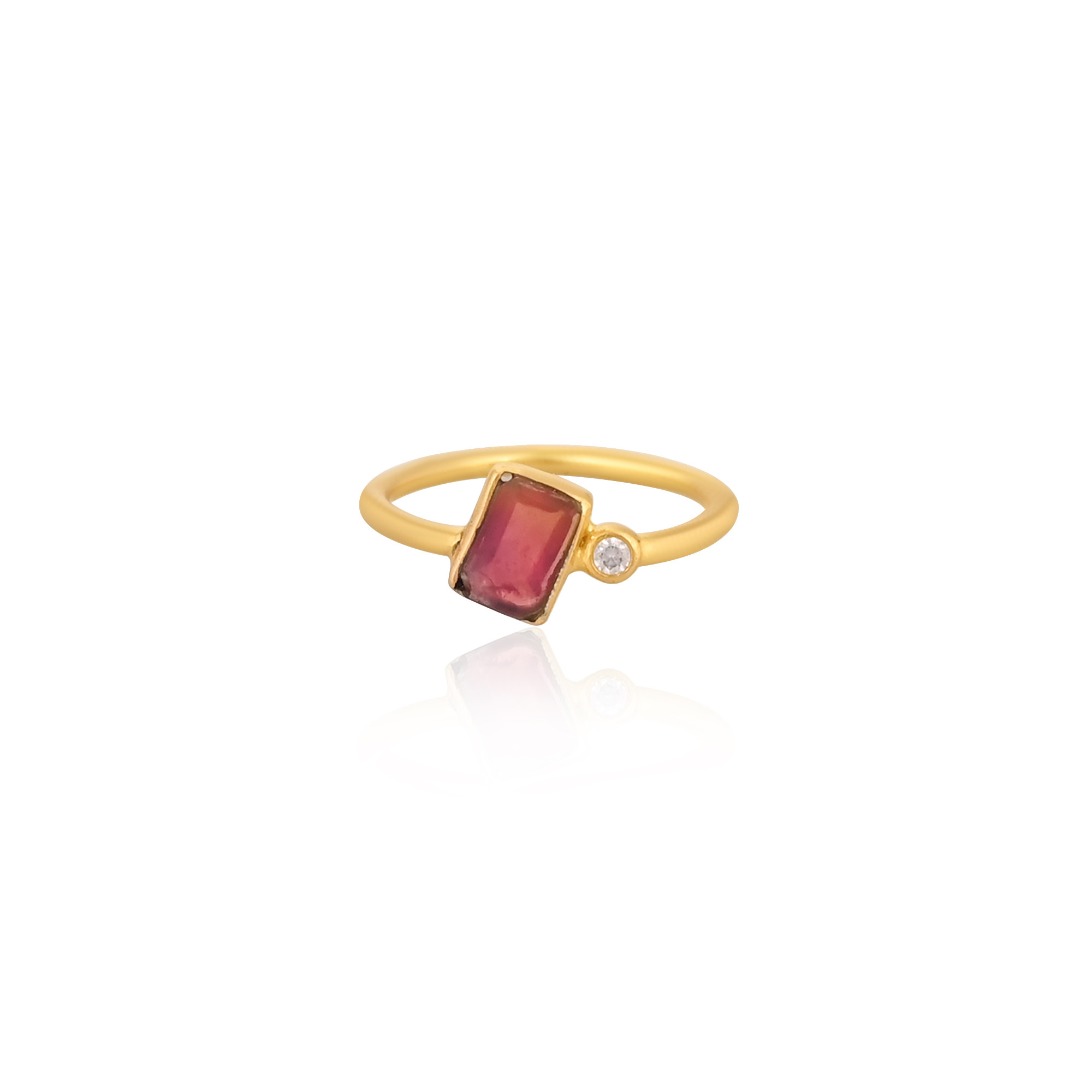 925 Sterling Solid Silver Natural Red Opal Gemstone Stackign Minimalist Ring Handmade Jewelry