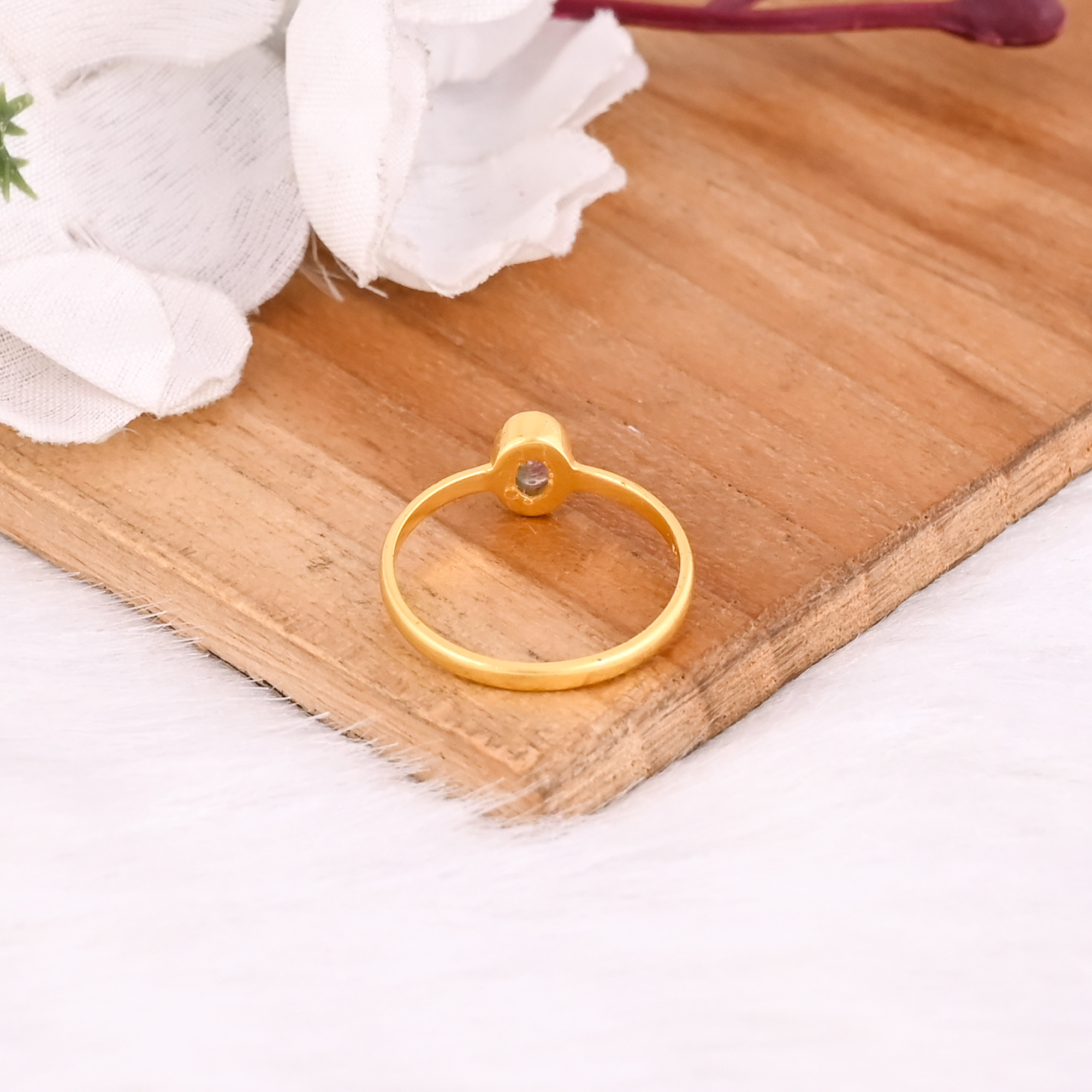 Solid 925 Sterling Silver Natural Tourmaline Oval Gemstone Handmade Ring Wholesale Jewelry Gift For Her