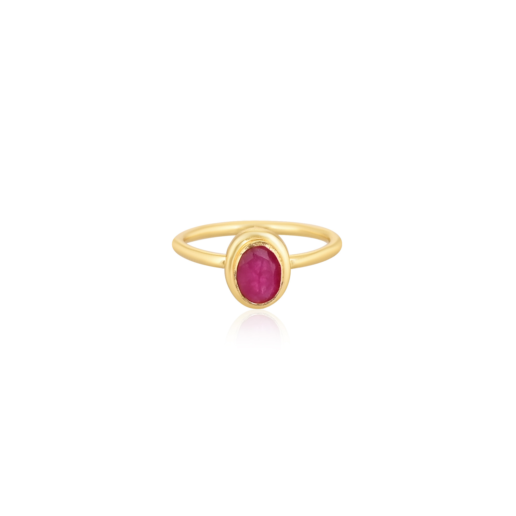925 Sterling Solid Silver Pink Jade Handmade Designer Yellow Gold Plated Adjustable Jewelry Women Gift Ring