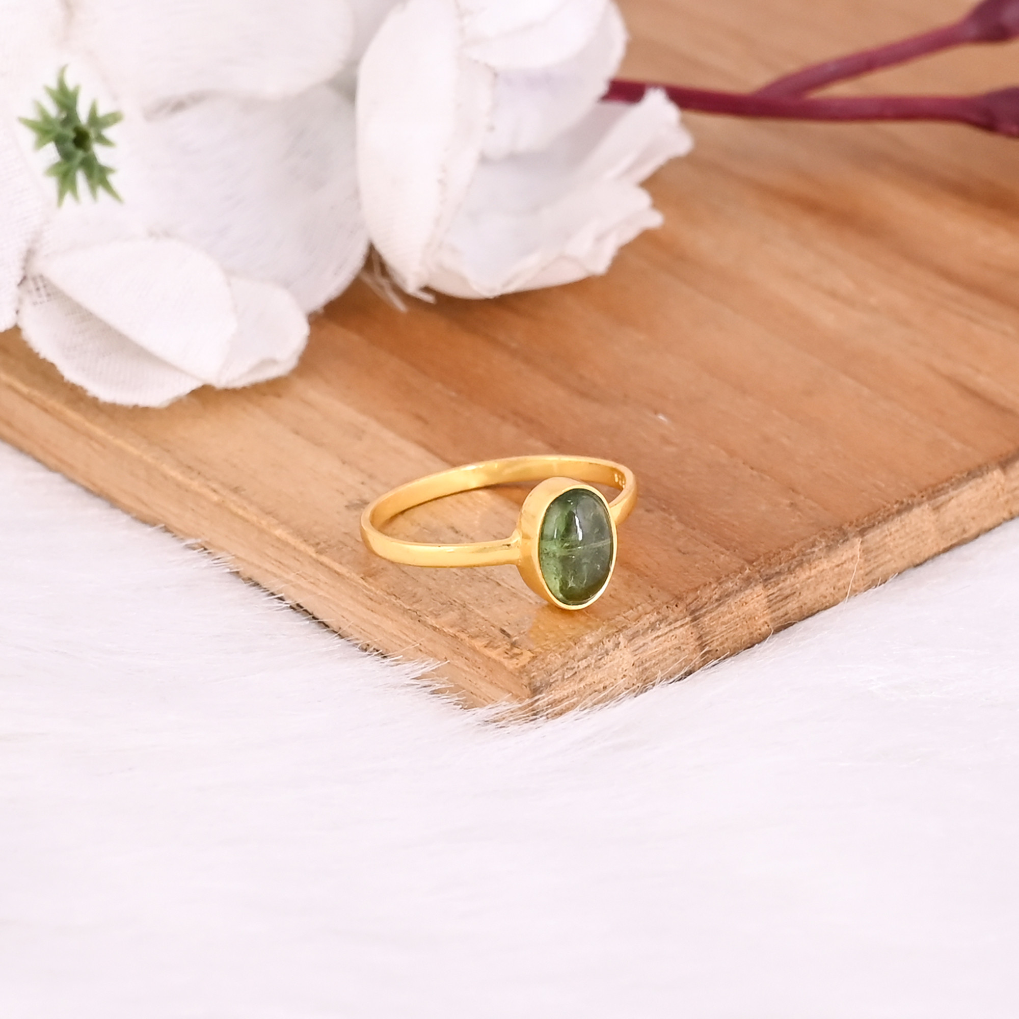 925 Sterling Silver Natural Tourmaline Gemstone Handmade Designer Womens Ring Wedding Anniversary Gift