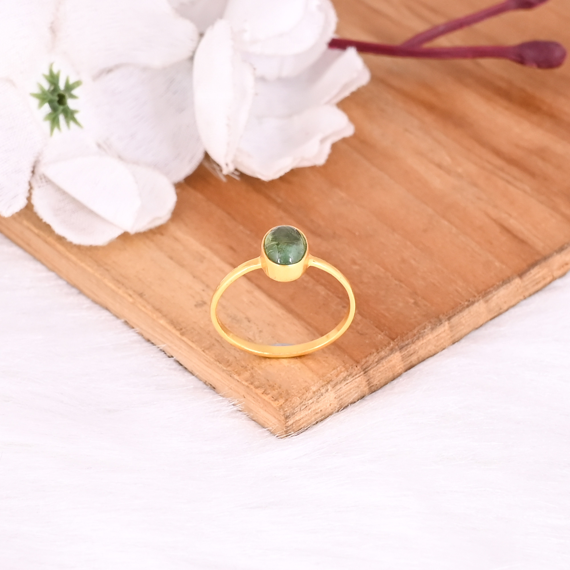 925 Sterling Silver Natural Tourmaline Gemstone Handmade Designer Womens Ring Wedding Anniversary Gift
