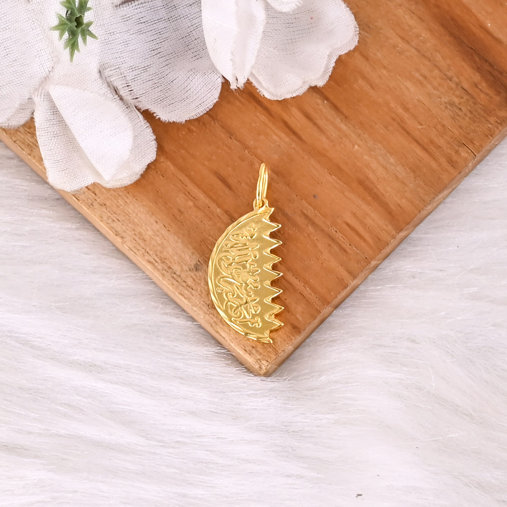 Image of Moon Handmade Brass Designer Pendant Unisex Jewelry