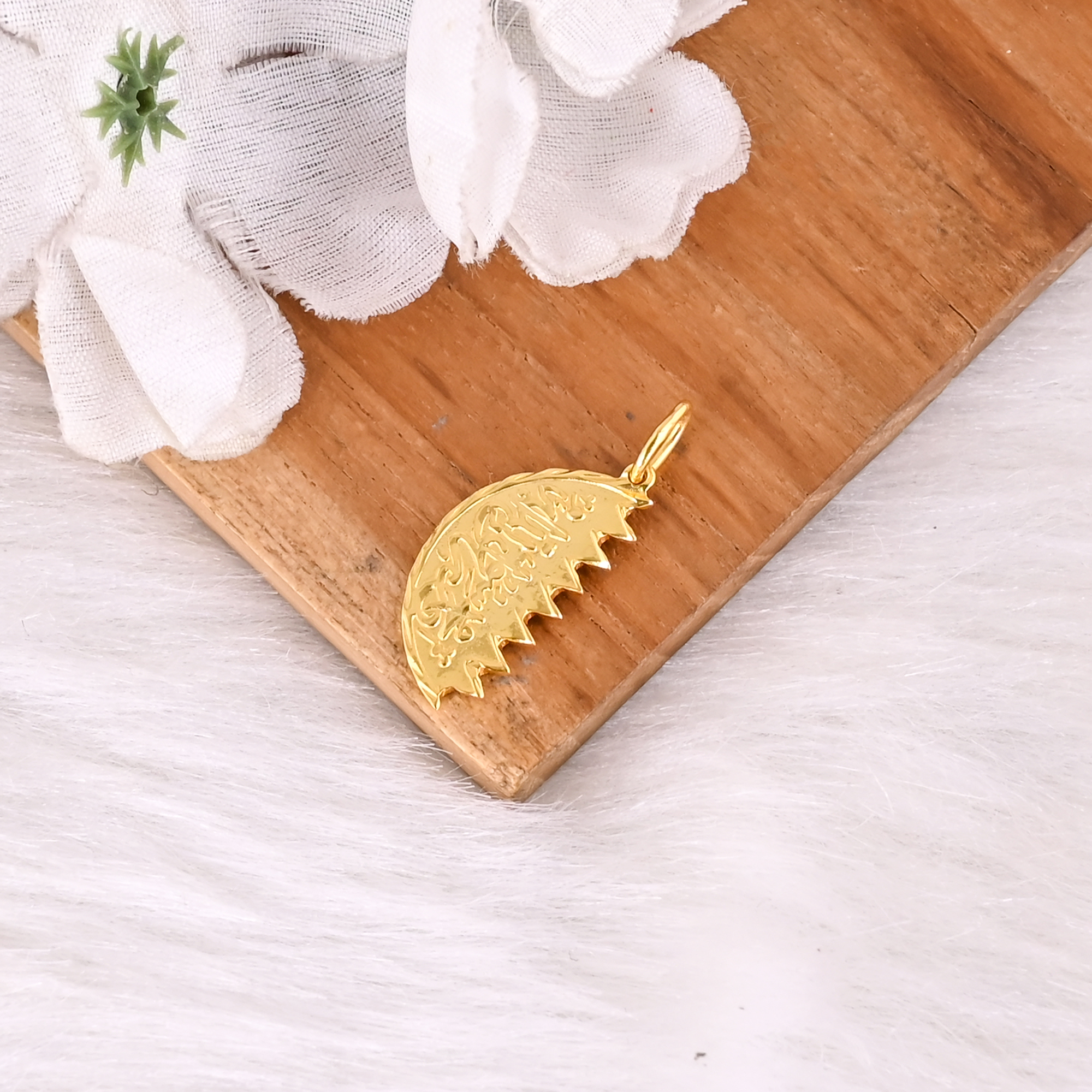 Moon Handmade Brass Designer Pendant Unisex Jewelry
