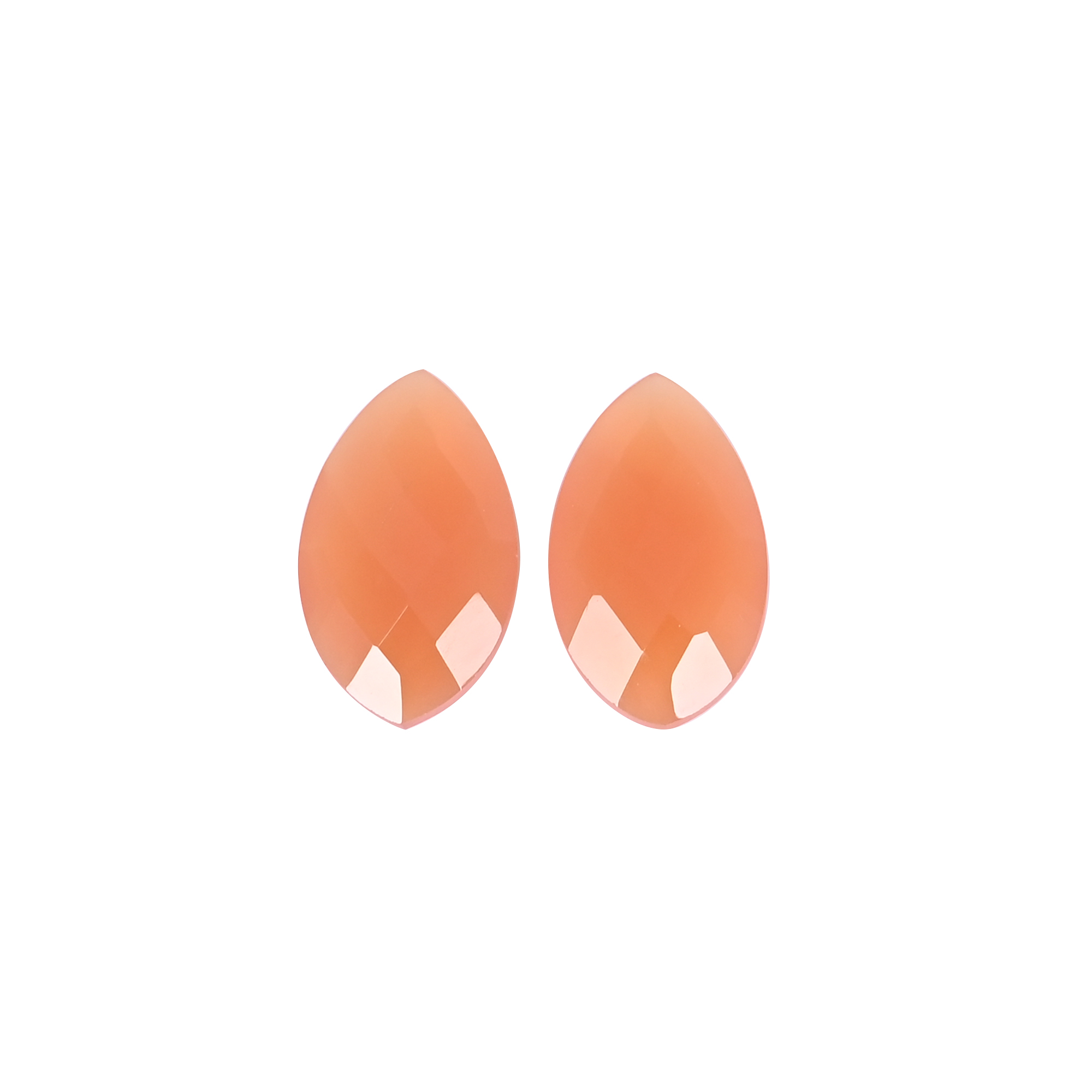 Natural Carnelian 151 Carat 1 Pair Weight 20x12mm Fancy Shape Loose Gemstone