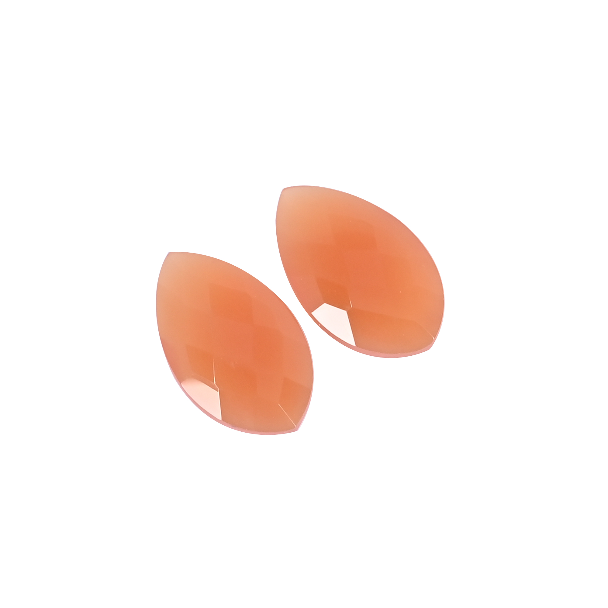 Natural Carnelian 151 Carat 1 Pair Weight 20x12mm Fancy Shape Loose Gemstone