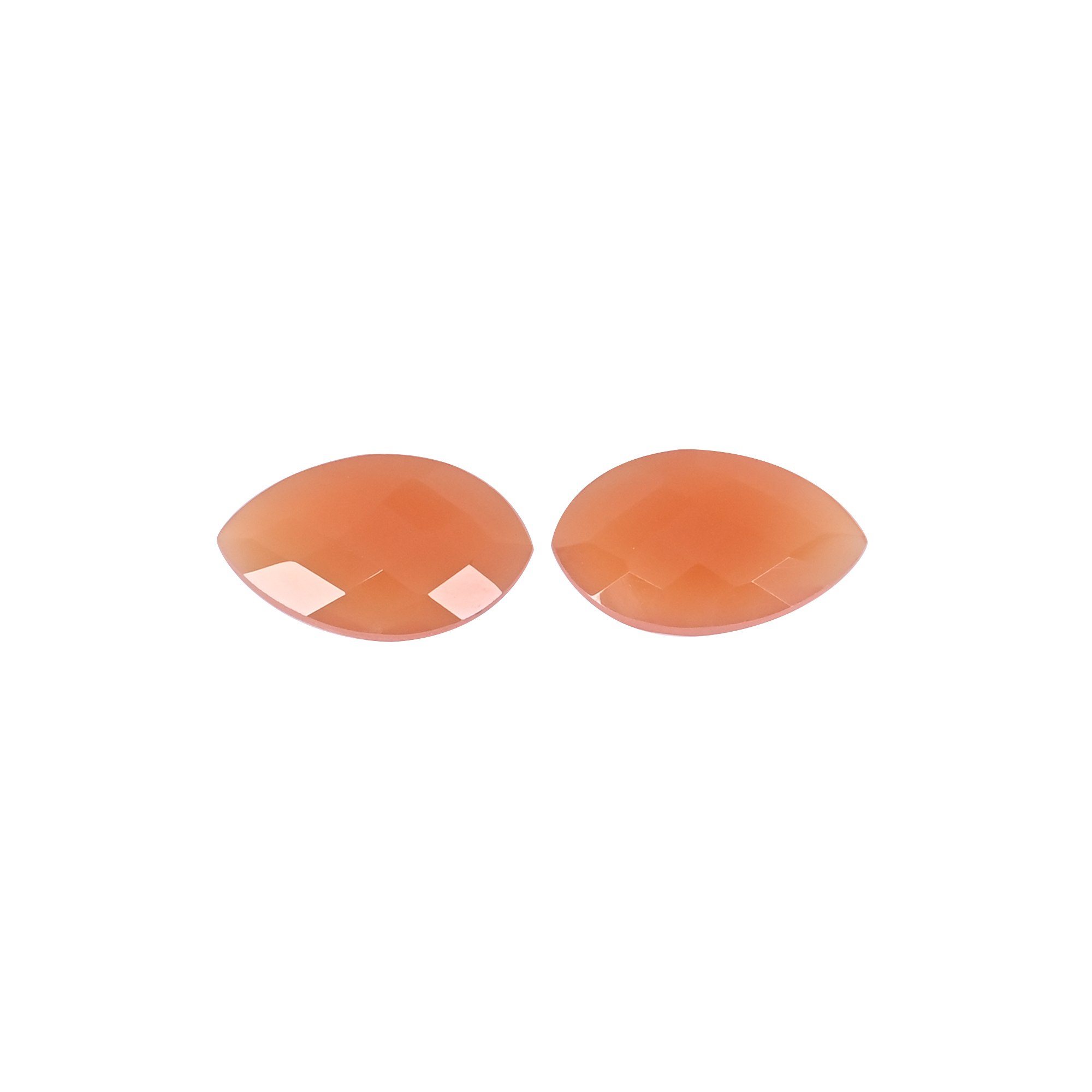 Natural Carnelian 151 Carat 1 Pair Weight 20x12mm Fancy Shape Loose Gemstone