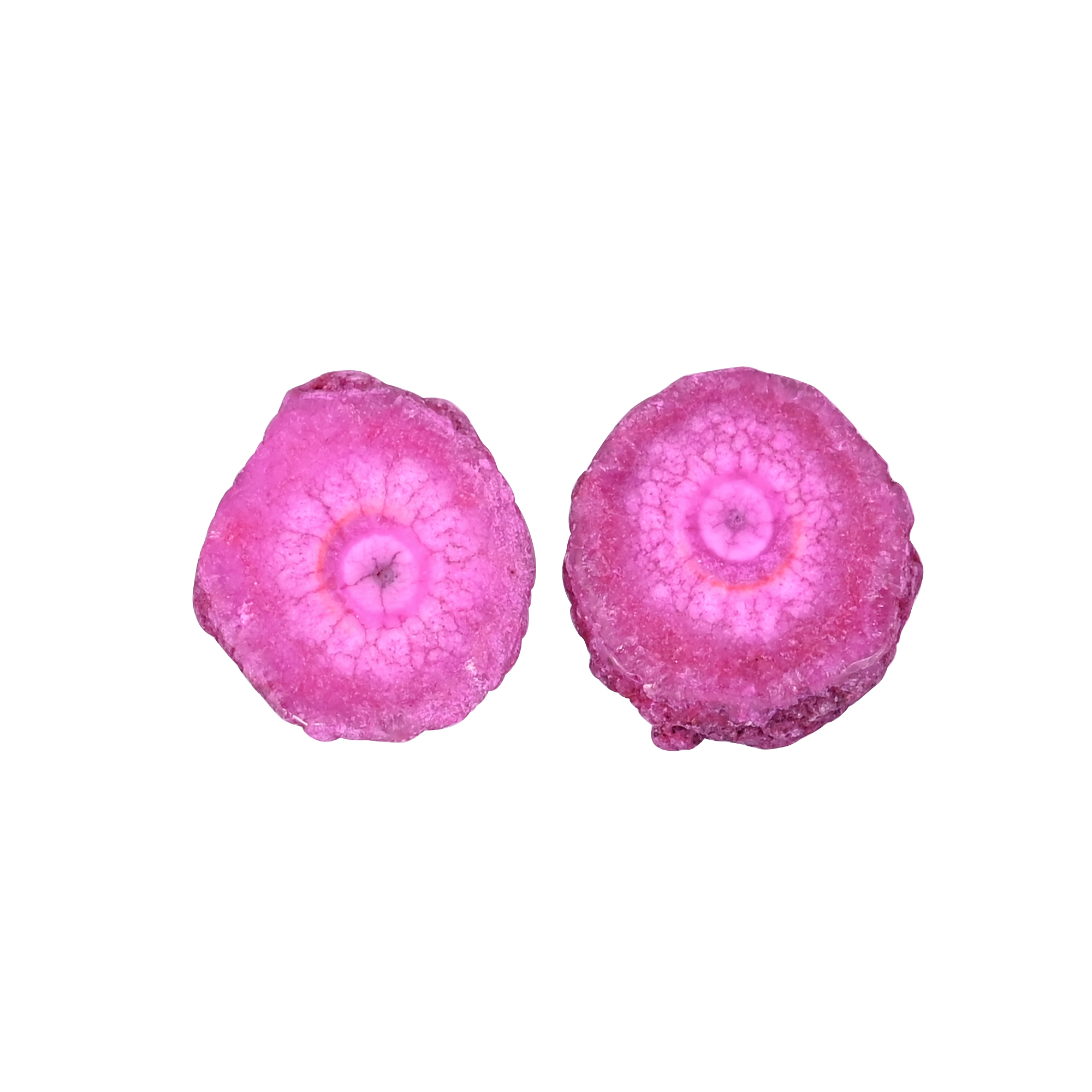 Natural Pink Solar Druzy 471 Carat 24x22mm Fancy Shape Loose Gemstone