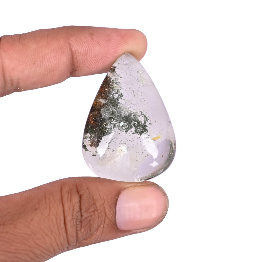 Image of Natural Garden Quartz 99.3 Carat 39x28mm Pear Shape Loose Gemstone