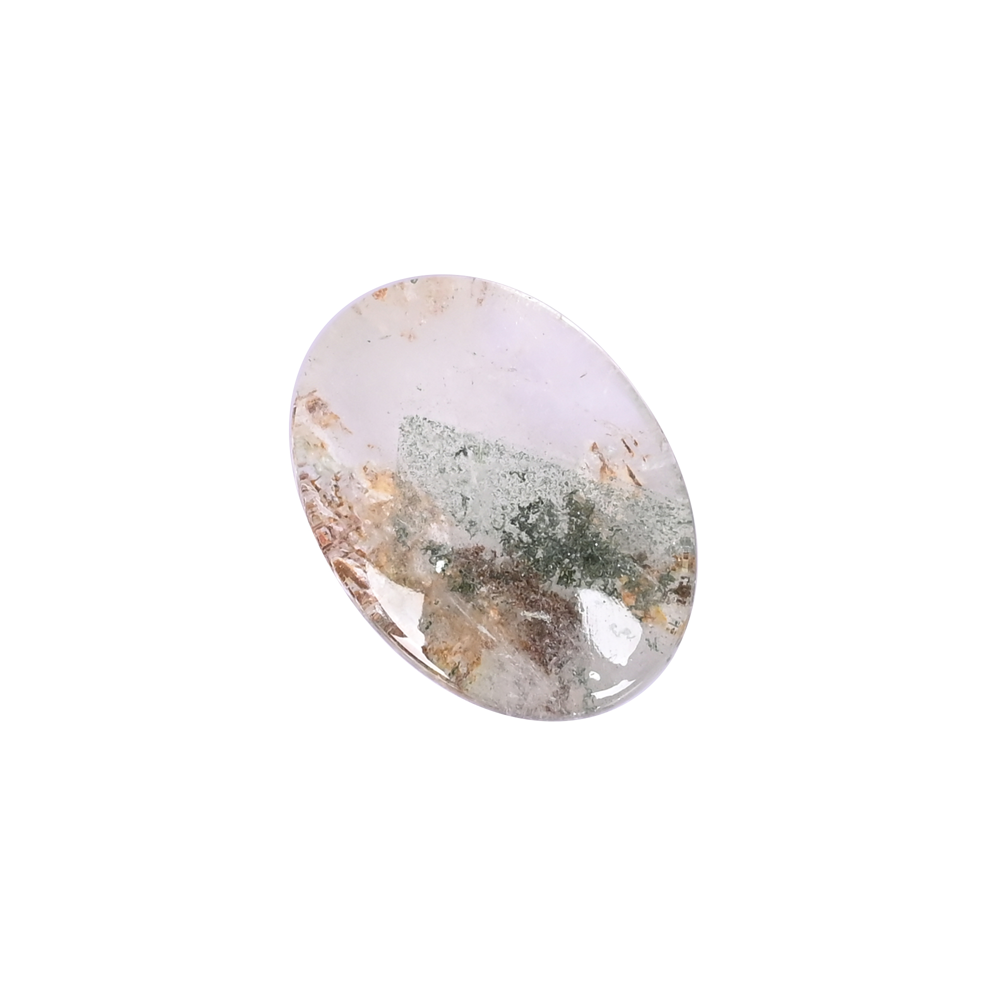 Natural Garden Quartz 734 Carat 24x33mm Oval Shape Loose Gemstone