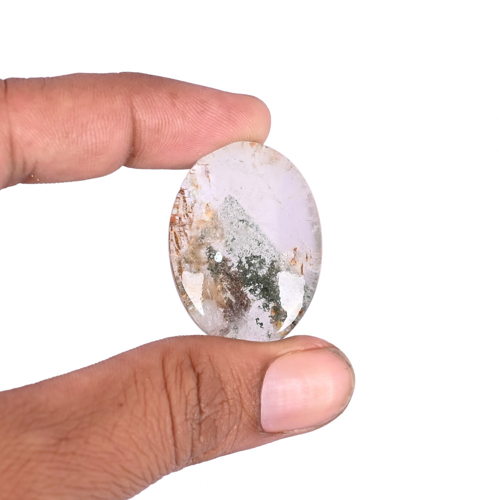 Image of Natural Garden Quartz 73.4 Carat 24x33mm Oval Shape Loose Gemstone