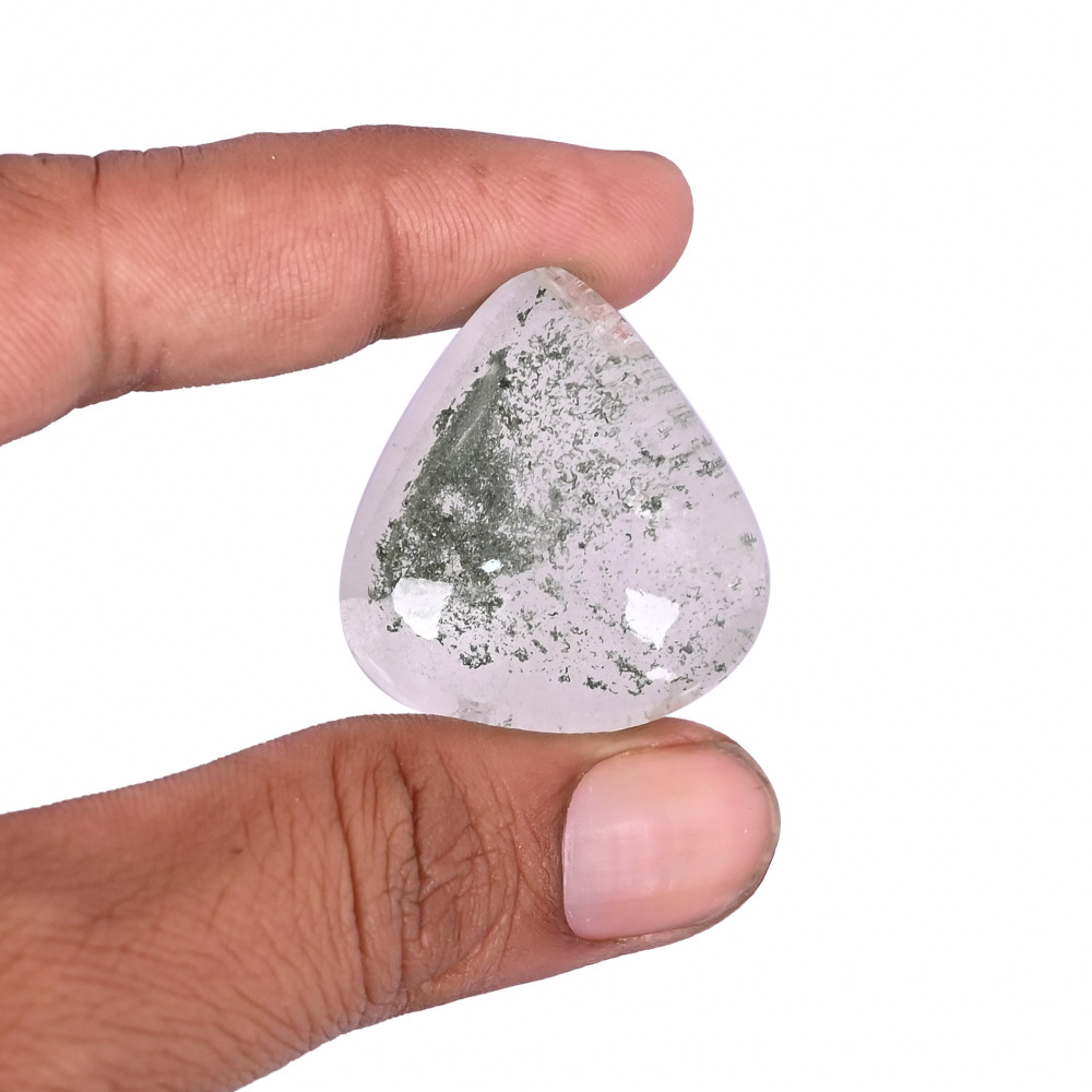 Image of Natural Garden Quartz 92.2 Carat 34x30mm Heart Shape Loose Gemstone