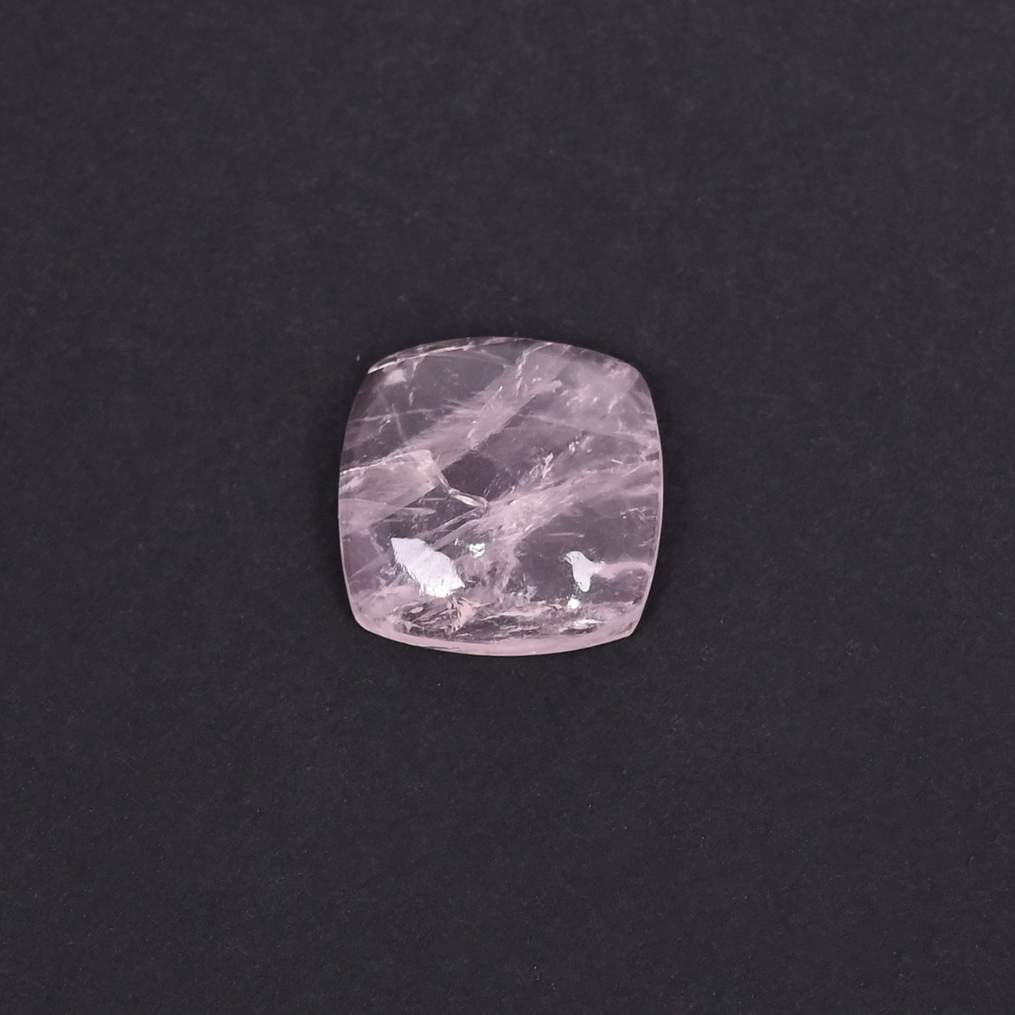 Natural Rose Quartz 970 Carat 15mm Cushion Shape Loose Gemstone