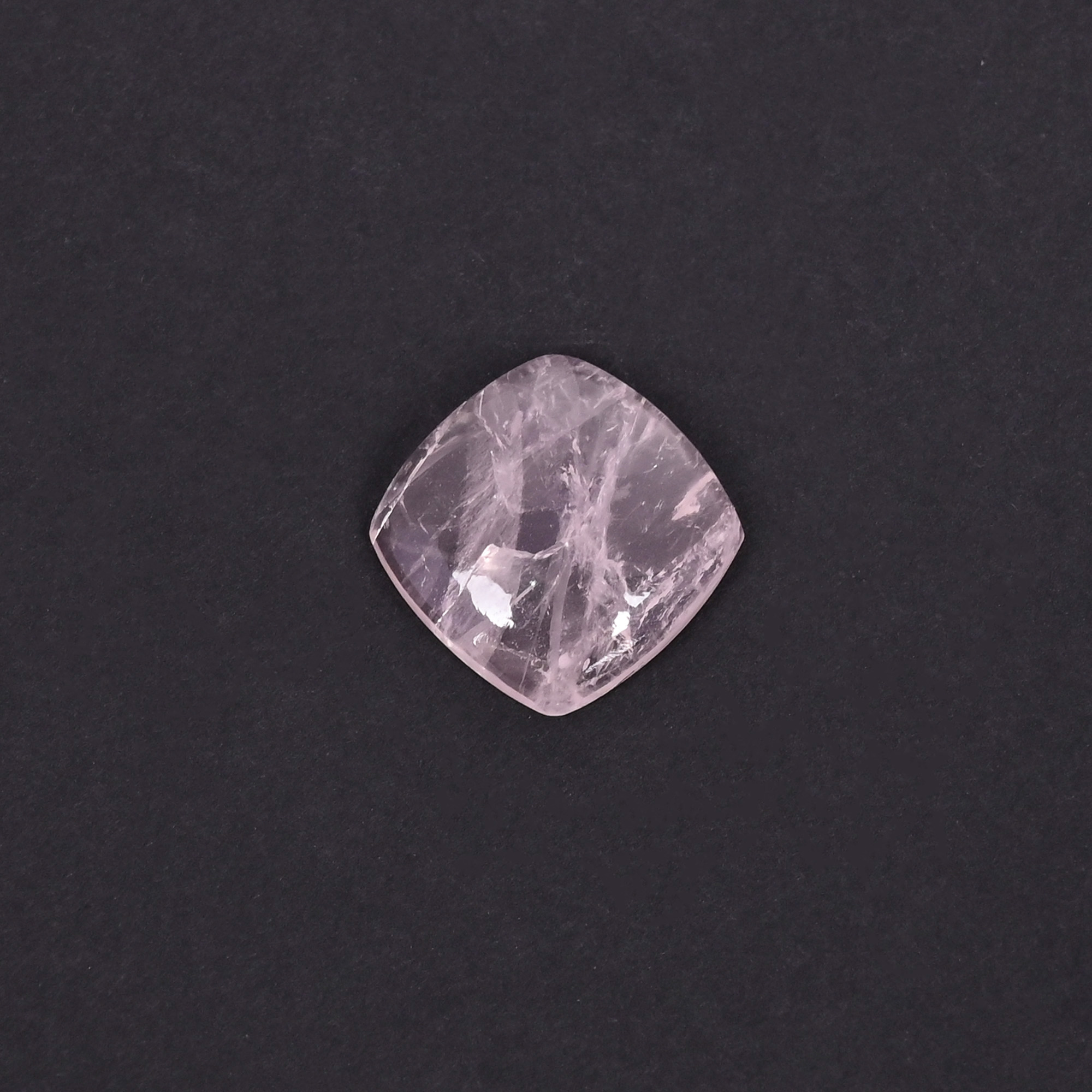 Natural Rose Quartz 970 Carat 15mm Cushion Shape Loose Gemstone
