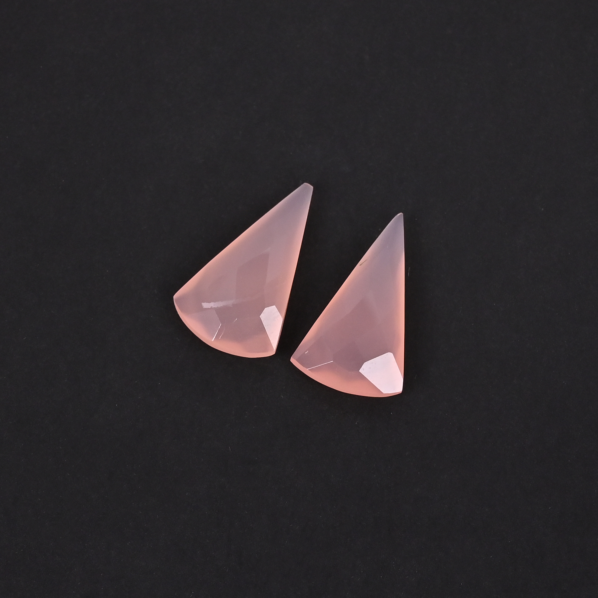 Natural Rose Quartz 126 Carat 1 Pair Weight 20x12mm Fancy Shape Loose Gemstone