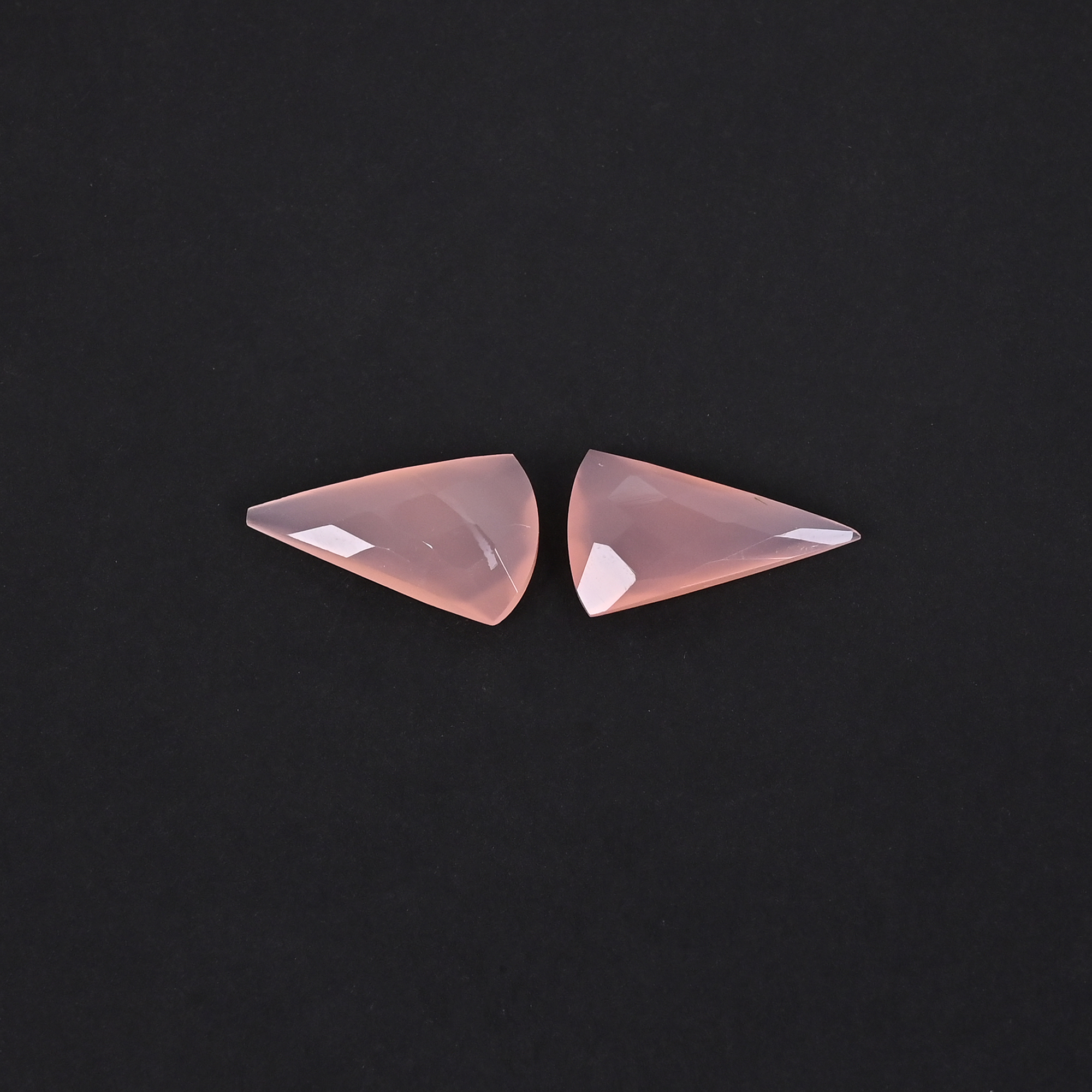 Natural Rose Quartz 126 Carat 1 Pair Weight 20x12mm Fancy Shape Loose Gemstone