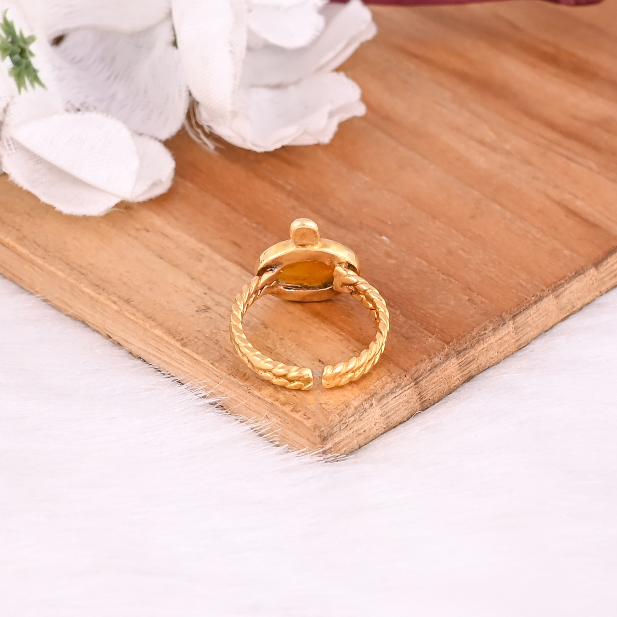 925 Sterling Solid Silver Natural Tourmaline Gemstone Handmade Bohemian Designer Adjustable Ring