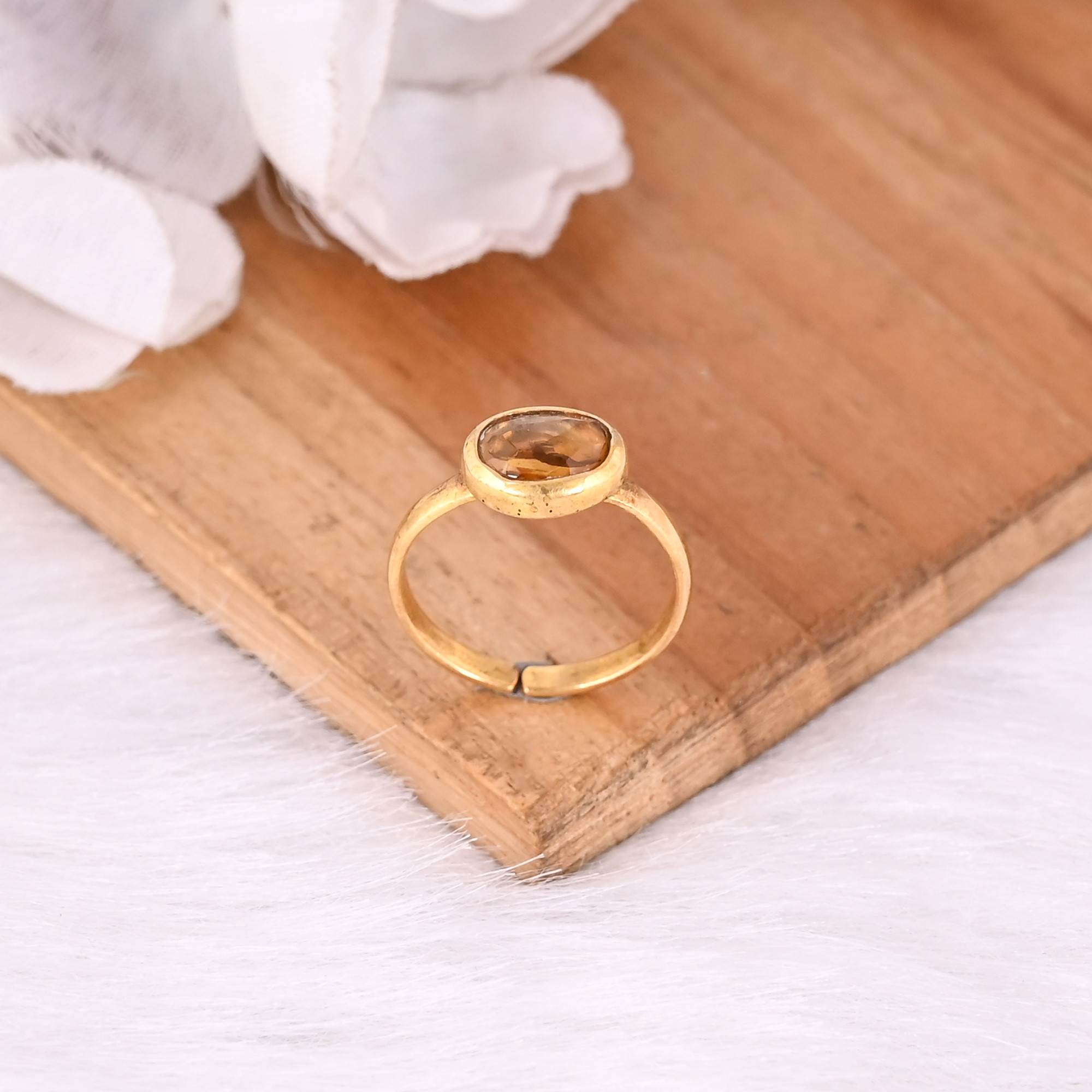 925 Sterling Solid Silver Natural Tourmaline Gemstone Womens Adjustable Ring Fine Jewelry