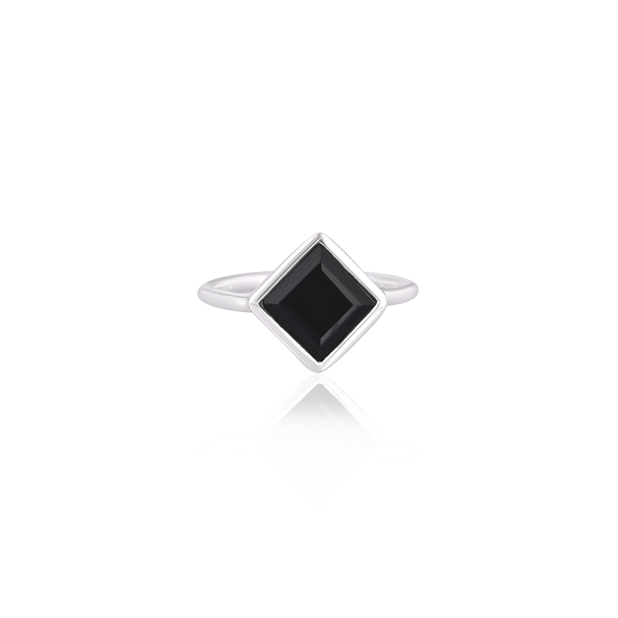 Natural Black Onyx Gemstone Solid 925 Sterling Silver Silver Plated Handmade Designer Birthstone Jewelry