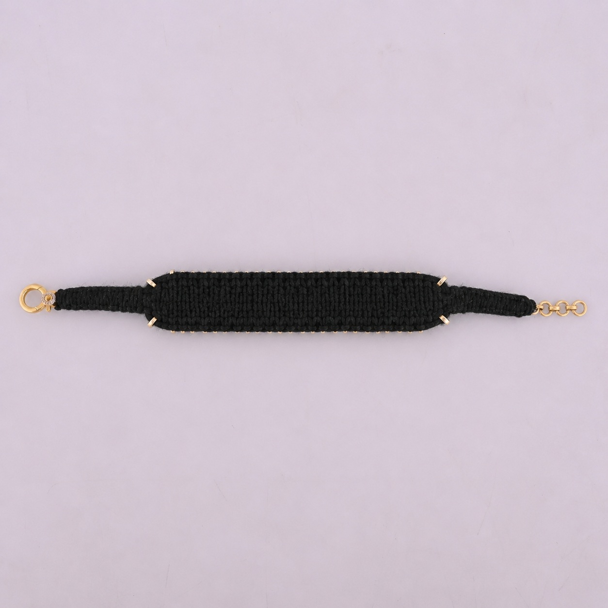 Luxury Handmade 925 Sterling Silver Threaded Bracelet with Natural Citrine and Diamond for Women Fine Jewelry