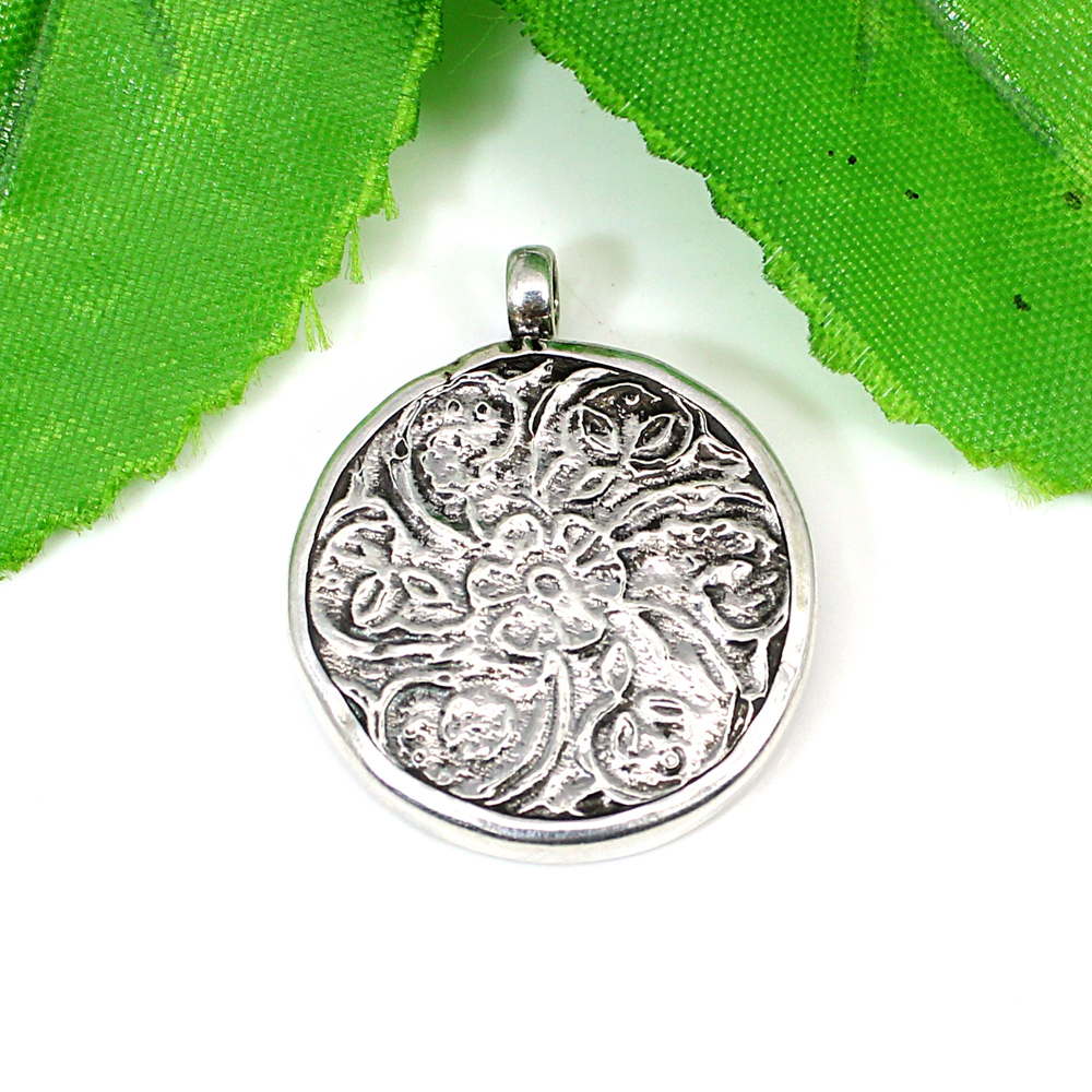 925 Sterling Silver Hindu Deity Shree Nath Ji Hand Painting Pendant