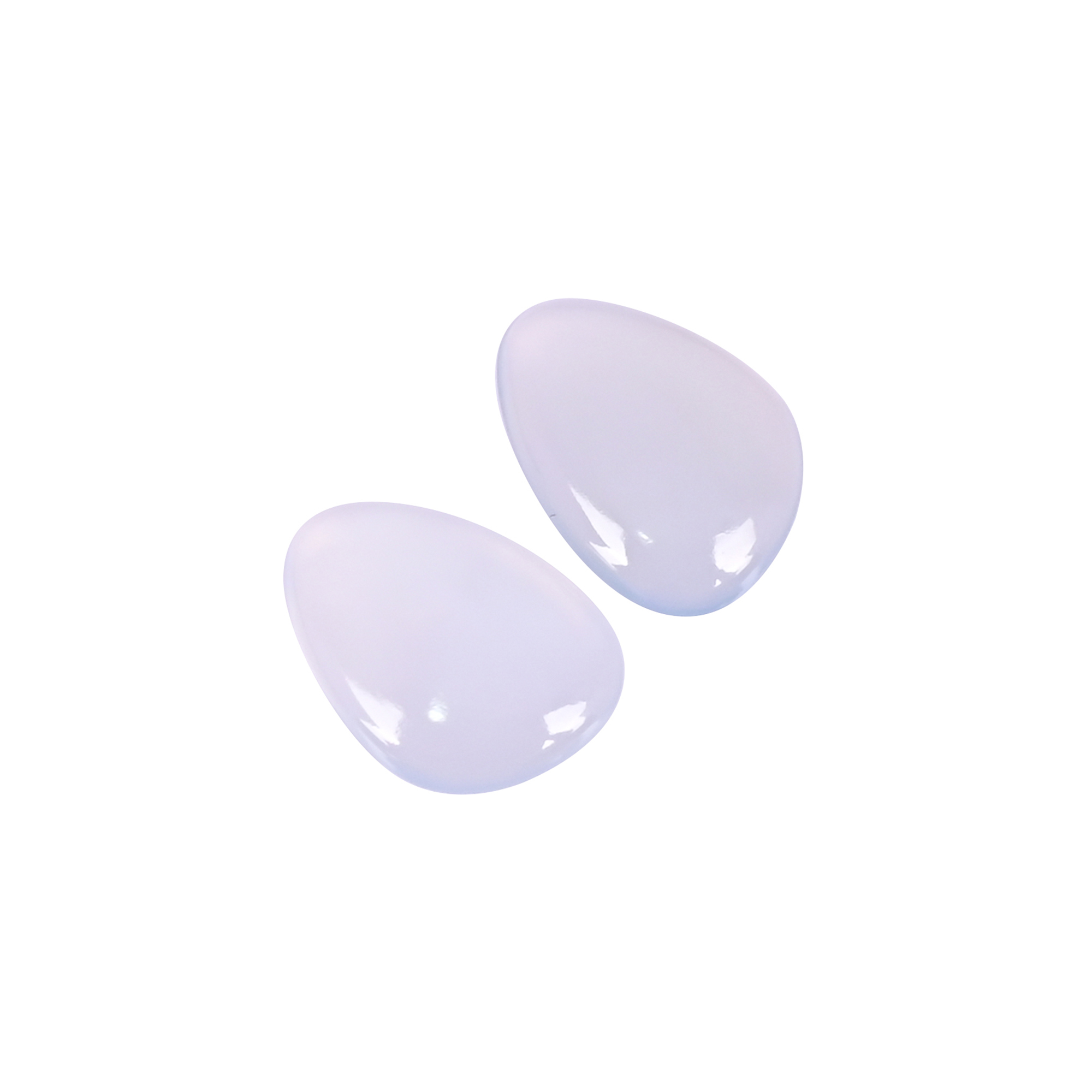 Natural  Chalcedony 53 Carat  1 Pair Weight  14x10mm Fancy Shape Loose Gemstone