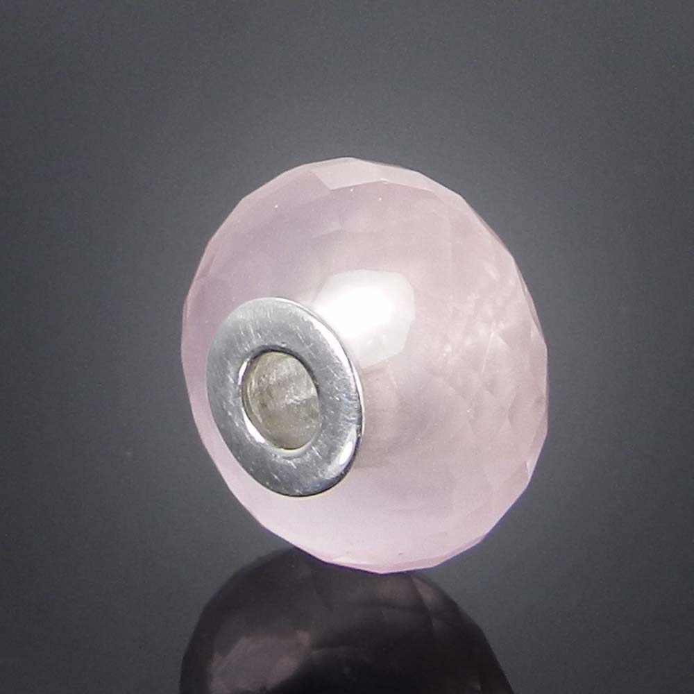 Flint Jasper big hole gemstone silver core beads for bracelet making