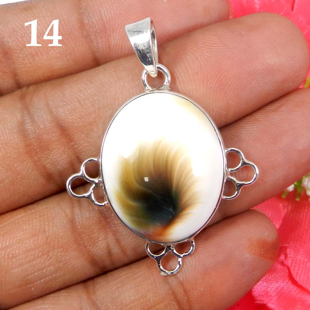 Green Shiva Eye 925 Sterling Silver Designer Bezel Set Pendant