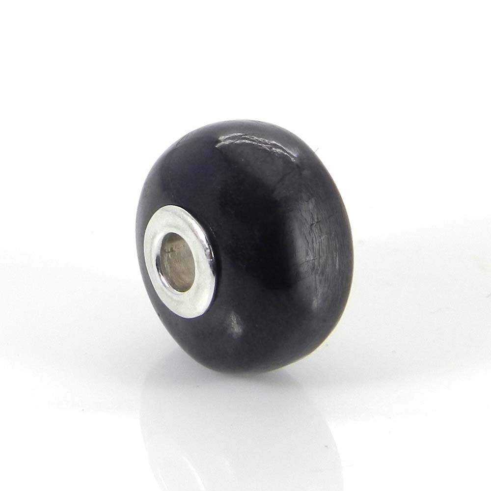 Mookaite jasper big hole gemstone silver core beads for bracelet making