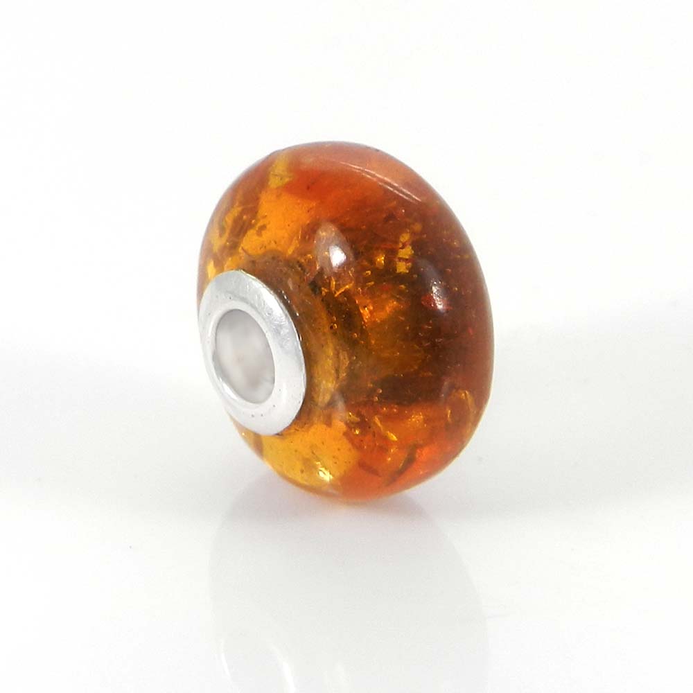 Mookaite jasper big hole gemstone silver core beads for bracelet making
