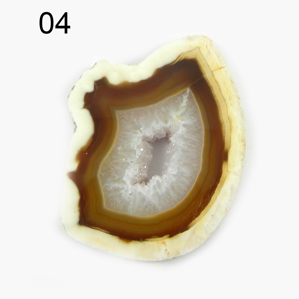 Natural Brazil Agate Slice Fancy Loose Gemstone