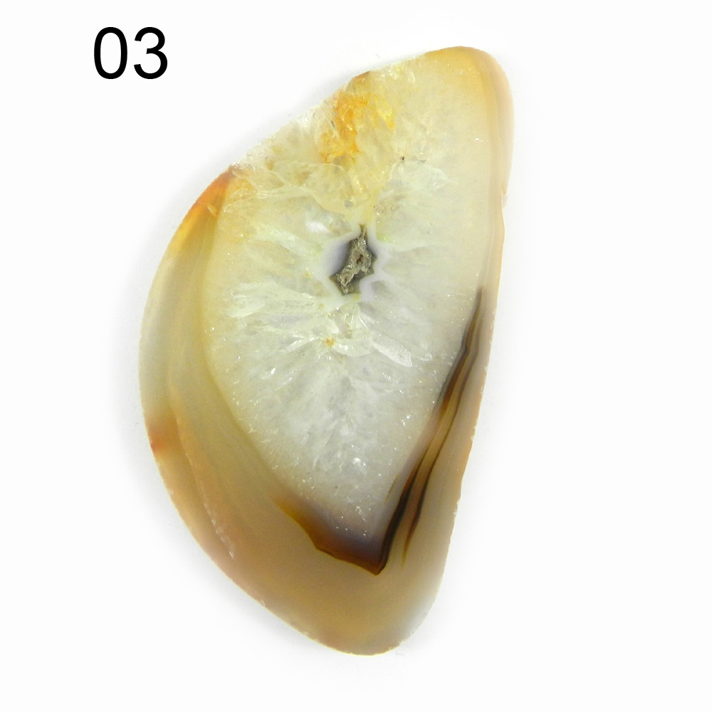 Natural Brazil Agate Slice Fancy Loose Gemstone