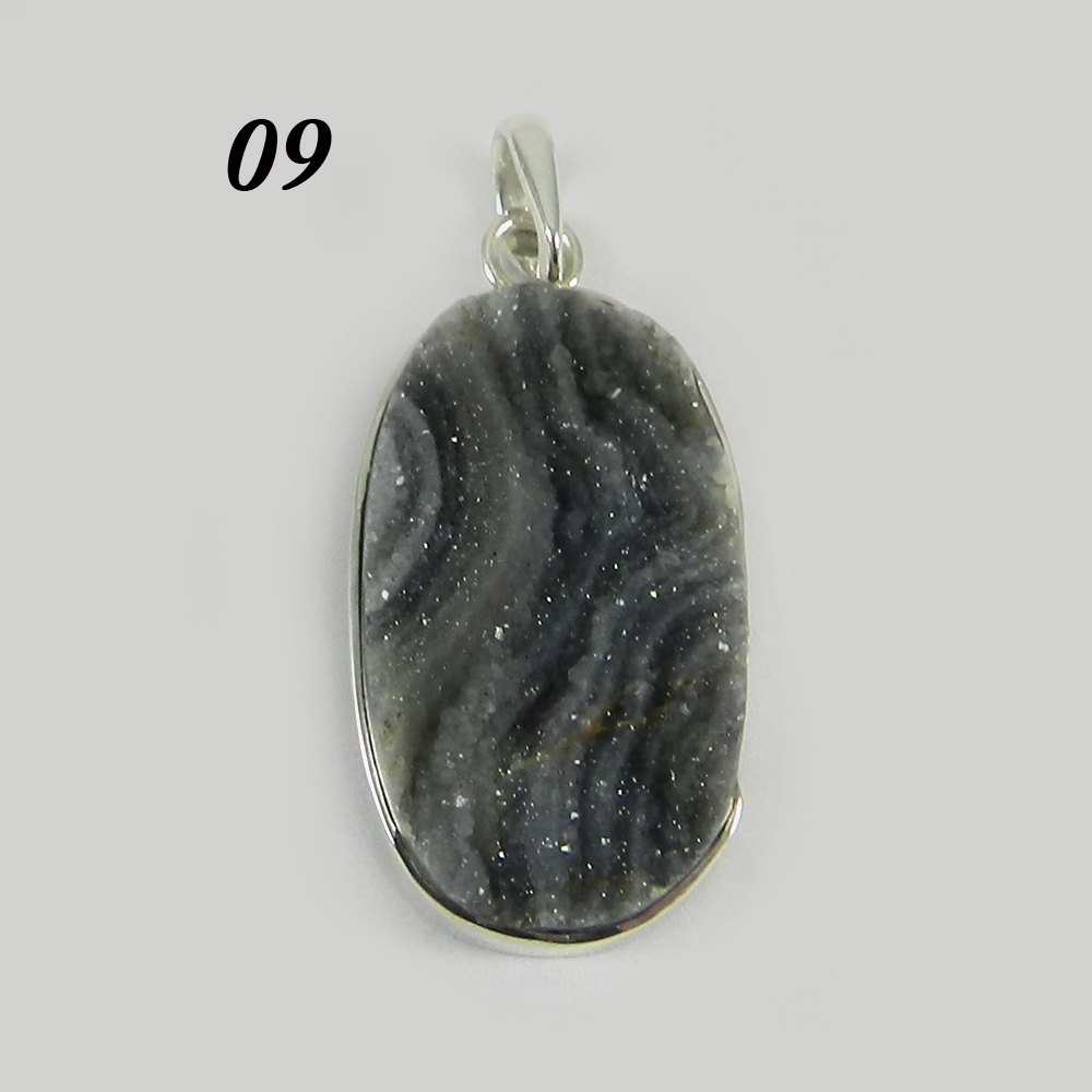 Natural Desert Druzy 925 Sterling Silver Without Chain Designer Pendant