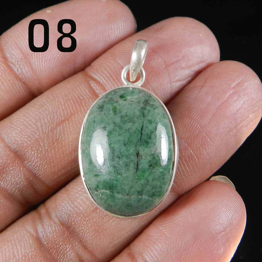 Natural Maw Sit Sit 925 Sterling Silver Designer Bezel Set Pendant