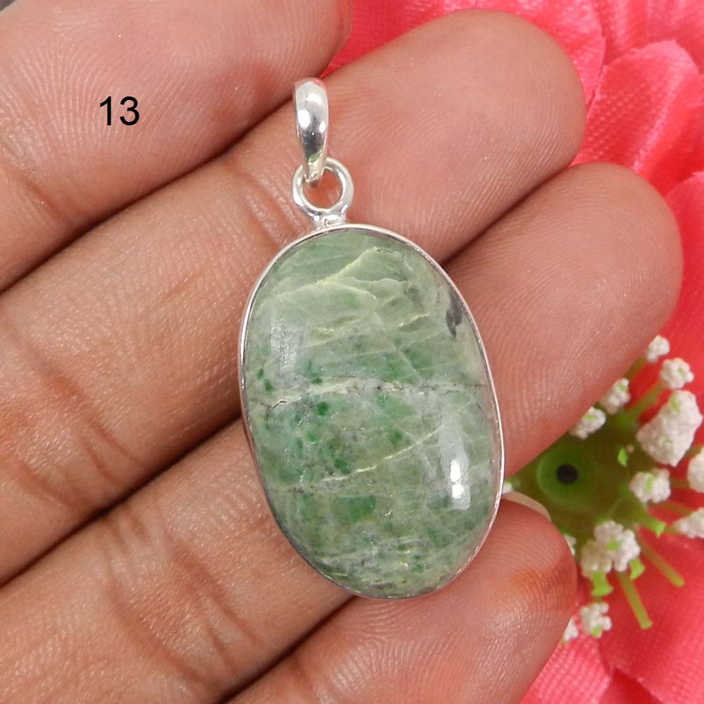 Natural Maw Sit Sit 925 Sterling Silver Designer Bezel Set Pendant