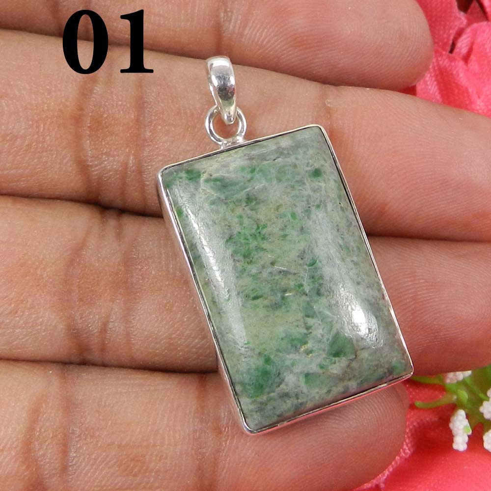 Natural Maw Sit Sit 925 Sterling Silver Designer Bezel Set Pendant