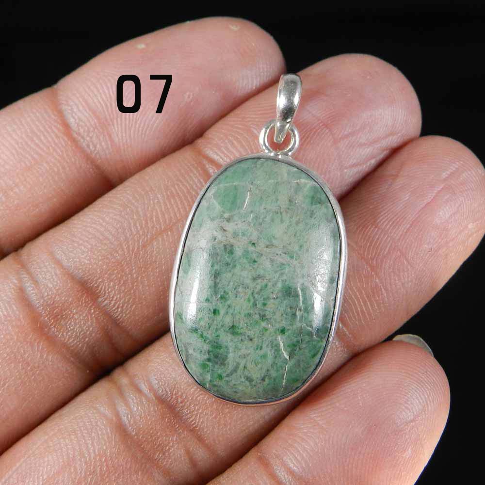 Natural Maw Sit Sit 925 Sterling Silver Designer Bezel Set Pendant