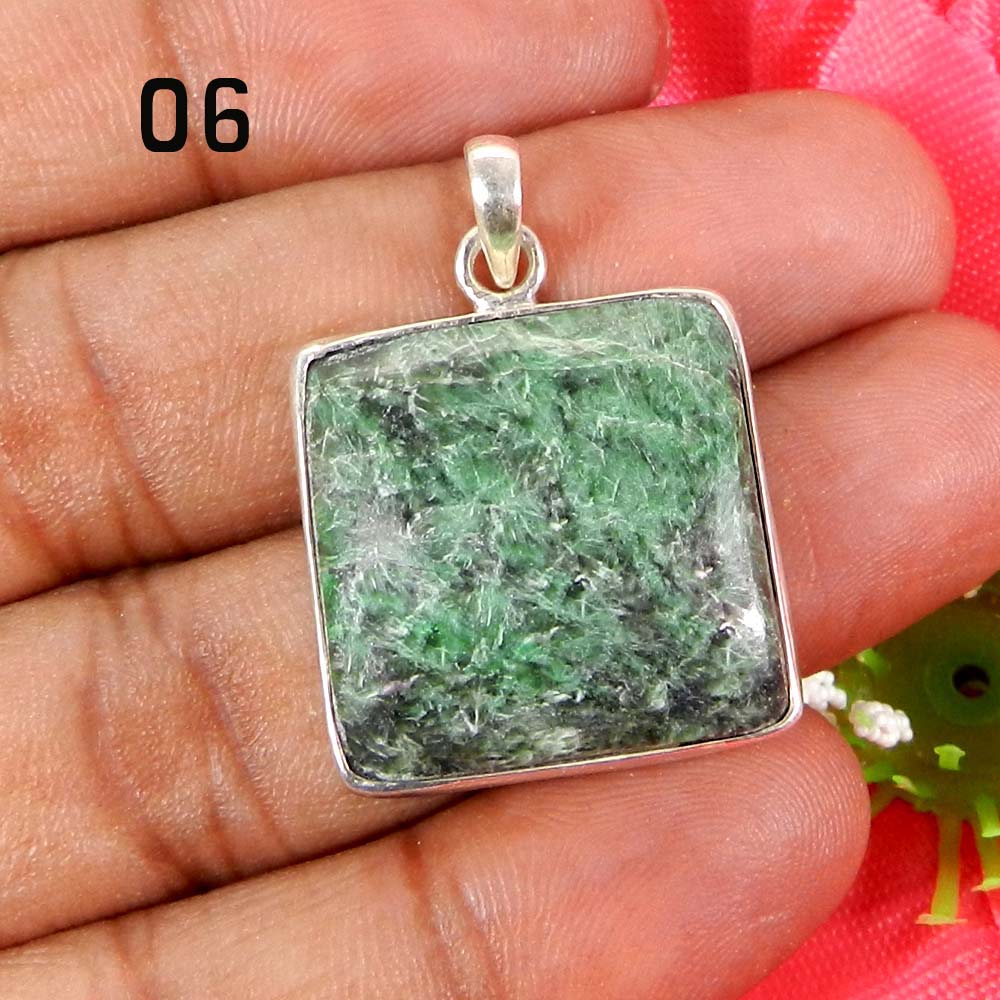 Natural Maw Sit Sit 925 Sterling Silver Designer Bezel Set Pendant